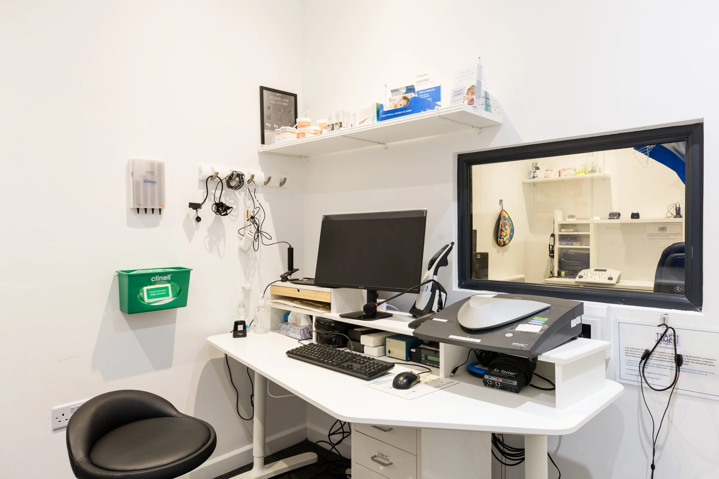 Tracy James Hearing Audiology Room