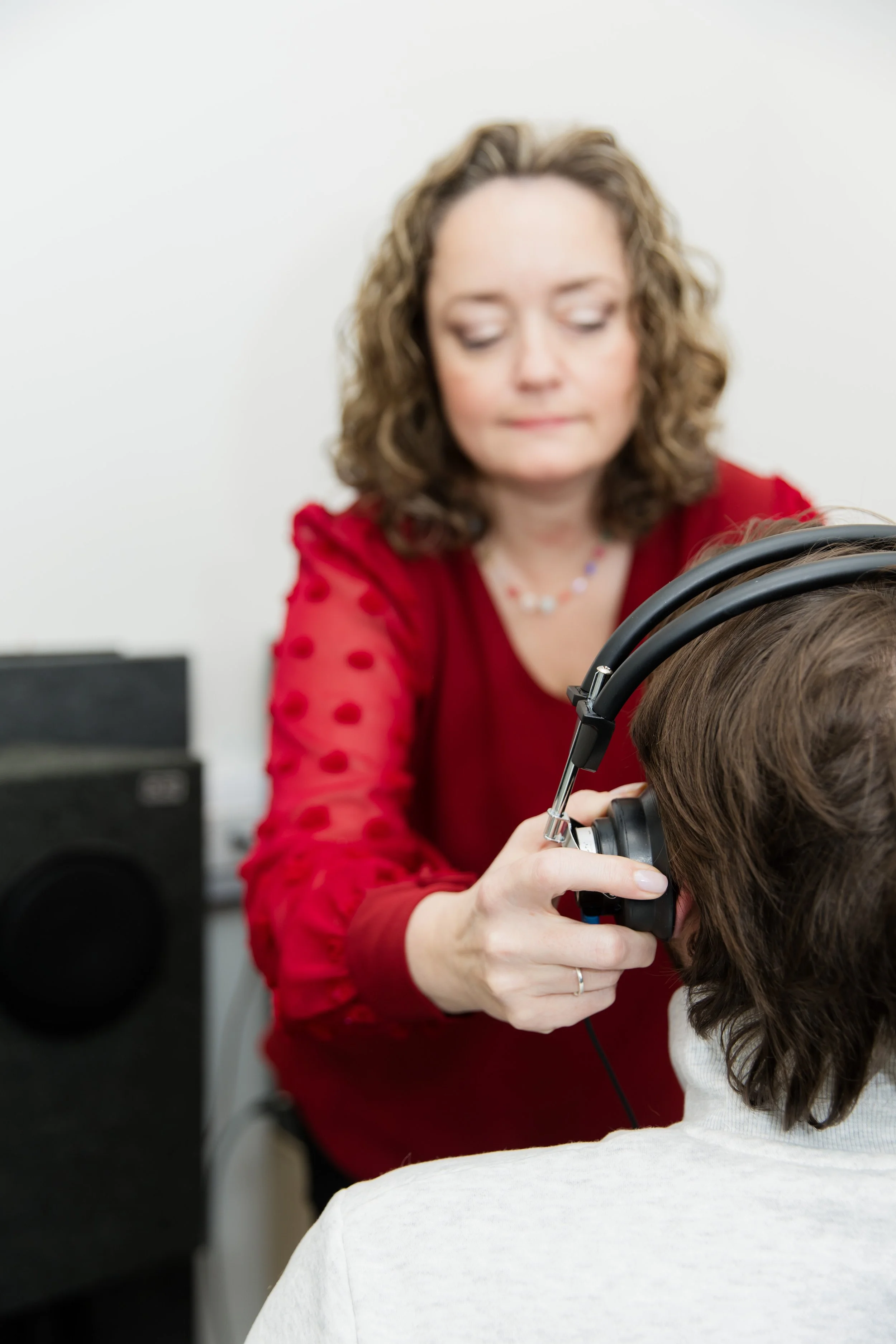 Tracy James Hearing Clinic Hearing Test for Hearing Aid Fitting Young Adult