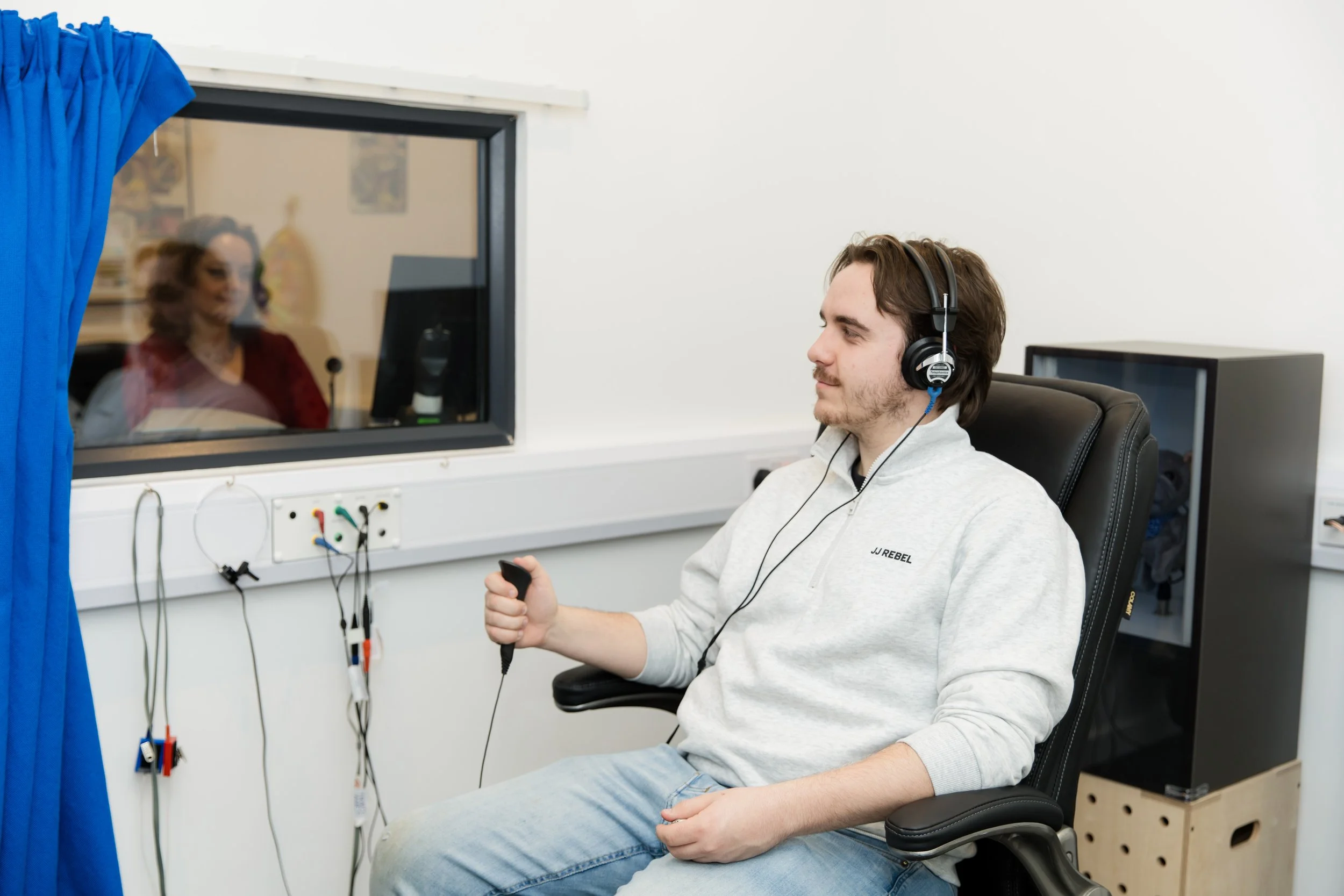 Tracy James Hearing Clinic Hearing Test for Hearing Aid Fitting Young Adult