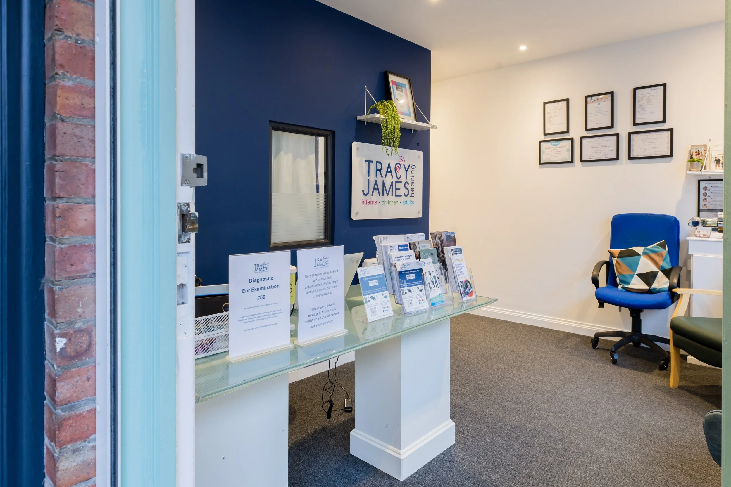 Tracy James Hearing Clinic Entrance Wharf Street Newbury