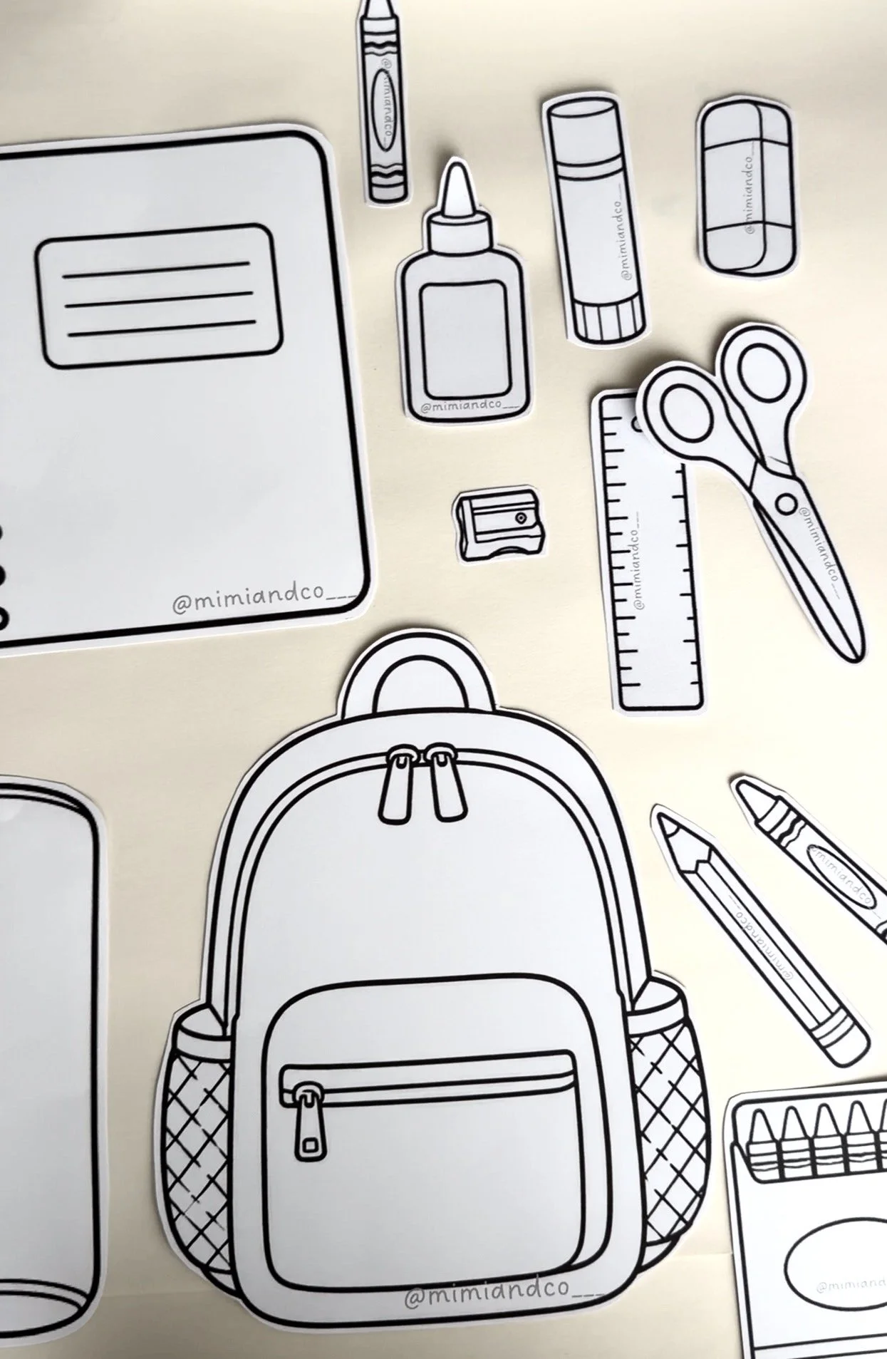 Back to School Colouring Printable