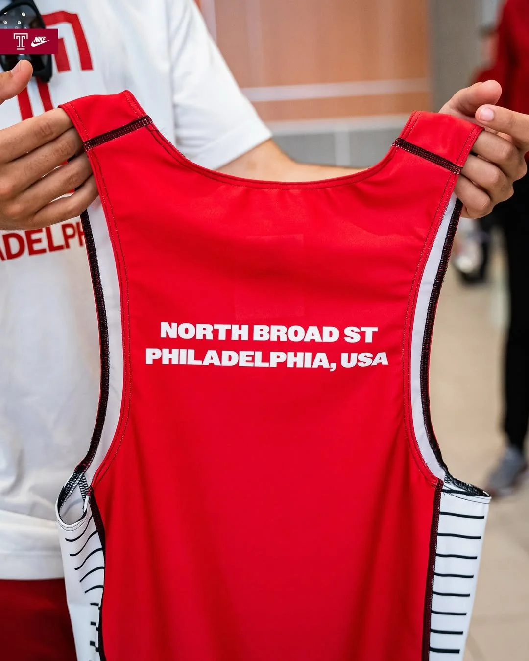 Temple University Men's Rowing uniform back 2025