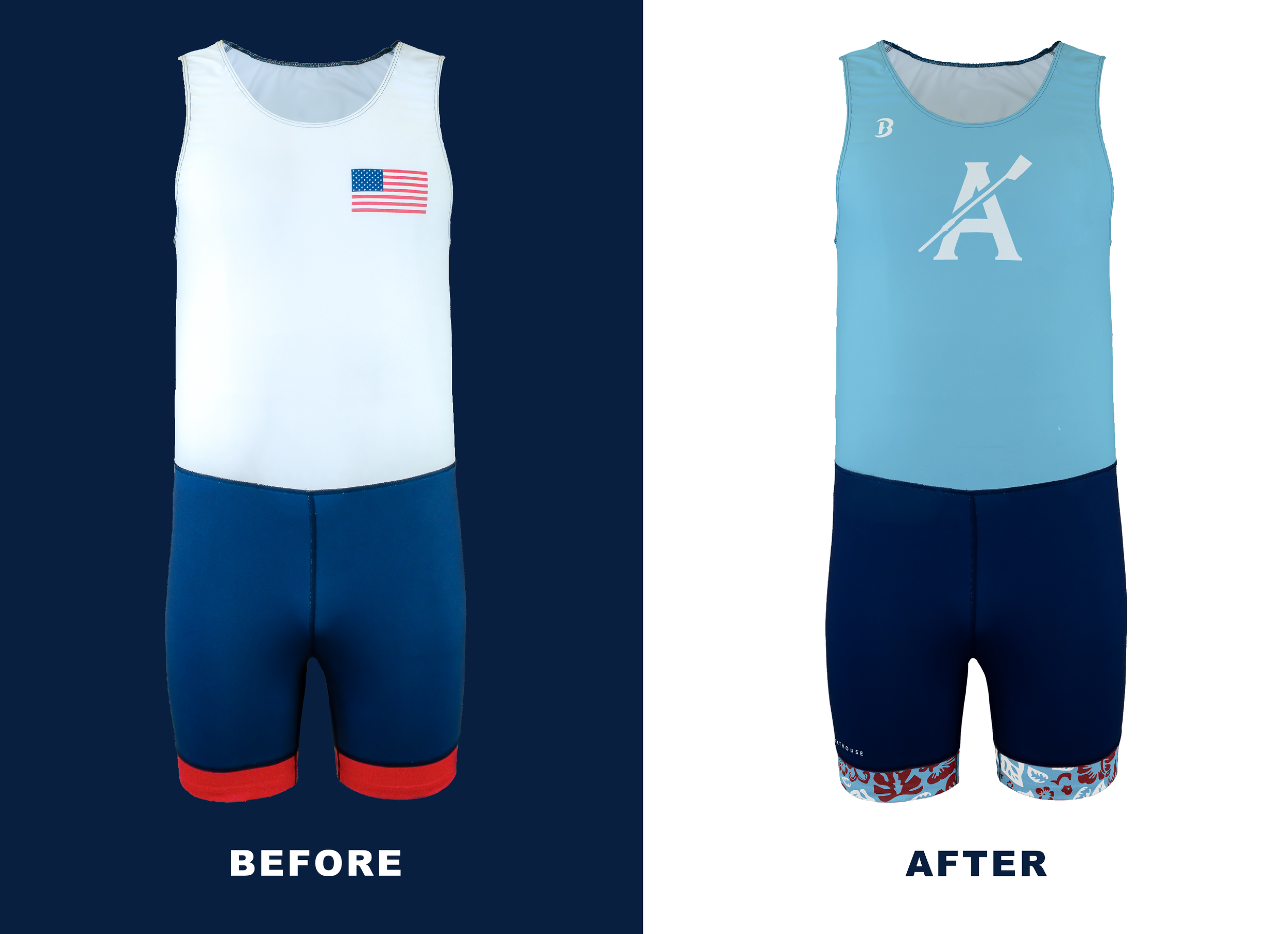 Boathouse's Men's JMS III before and after