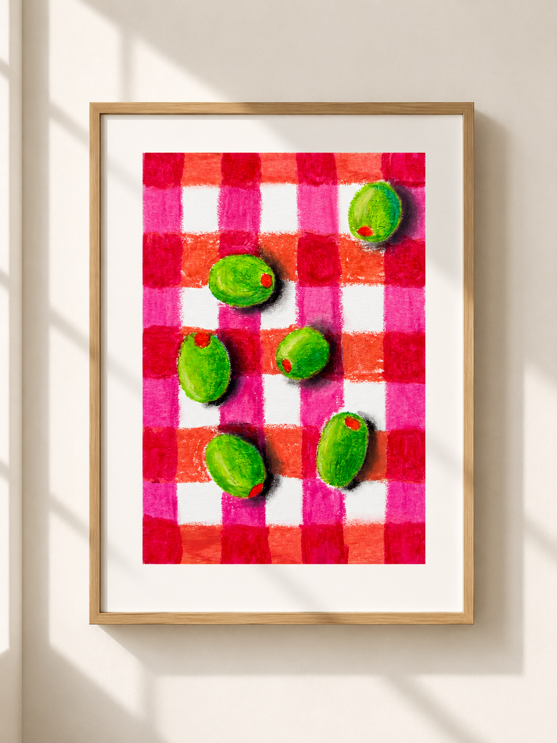 Green Olive Print | Mediterranean Picnic Collection