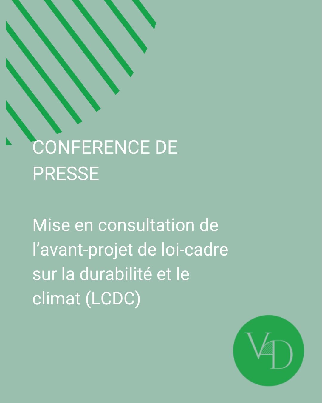 ✨ Aujourd&rsquo;hui, une &eacute;tape importante pour l&rsquo;avenir de notre canton !

☝🏽Le Conseil d&rsquo;&Eacute;tat met en consultation l&rsquo;avant-projet de loi-cadre sur la durabilit&eacute; et le climat (LCDC). Une loi essentielle pour int