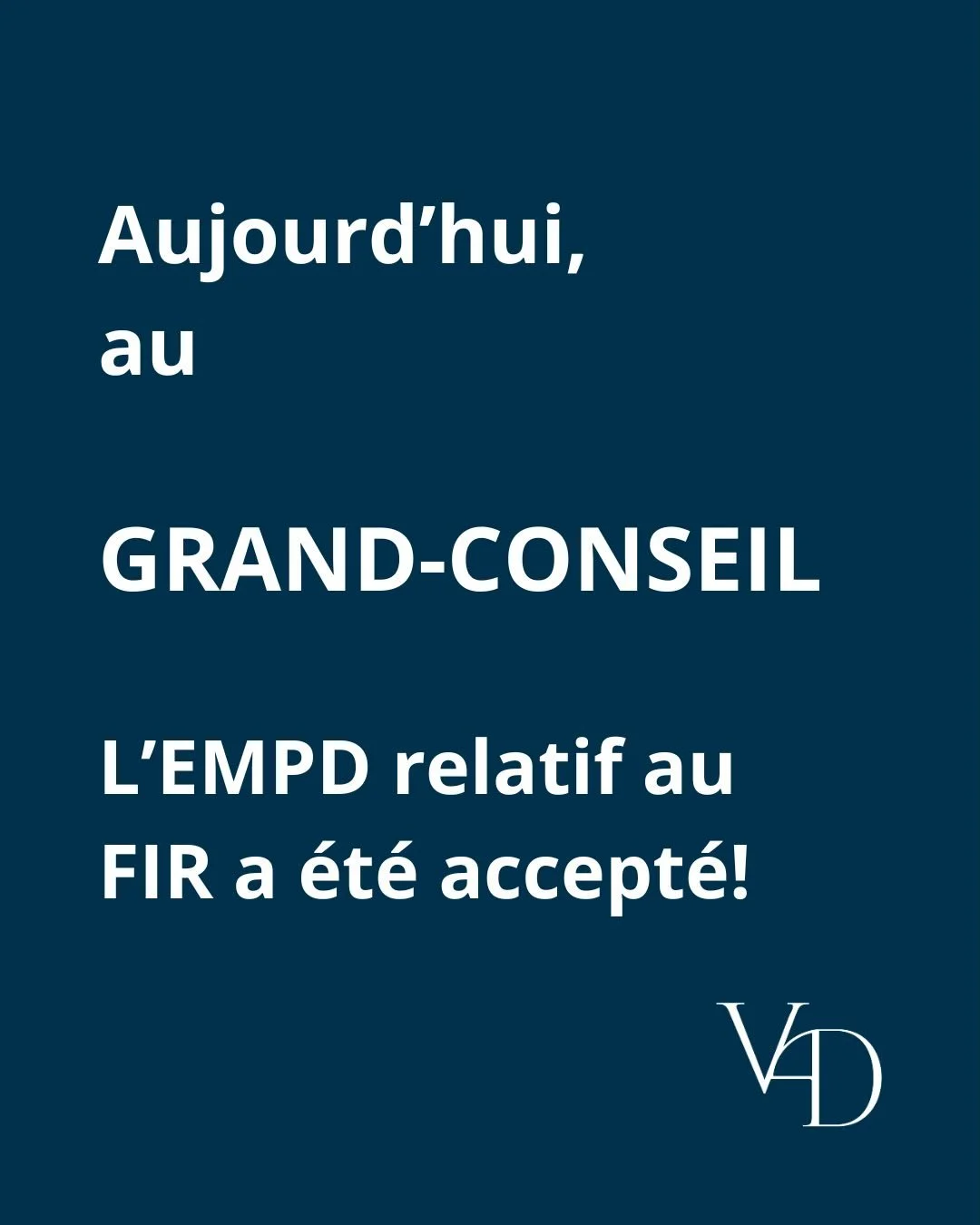 🌱 Excellente nouvelle pour notre agriculture vaudoise !

Le Grand Conseil a accept&eacute; aujourd&rsquo;hui l&rsquo;EMPD relatif au Fonds d&rsquo;investissement rural (FIR) 👏

Un signal fort pour soutenir concr&egrave;tement les agriculteurs, enco