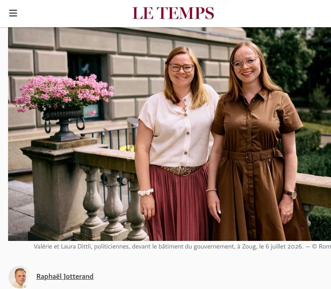 ✨ Deux parcours, deux personnalit&eacute;s, une m&ecirc;me histoire familiale. 💙

Merci infiniment au magazine @letemps.ch, pour ce tr&egrave;s beau portrait et pour cet &eacute;change sinc&egrave;re. 🙏

J&rsquo;y partage notamment une conviction q