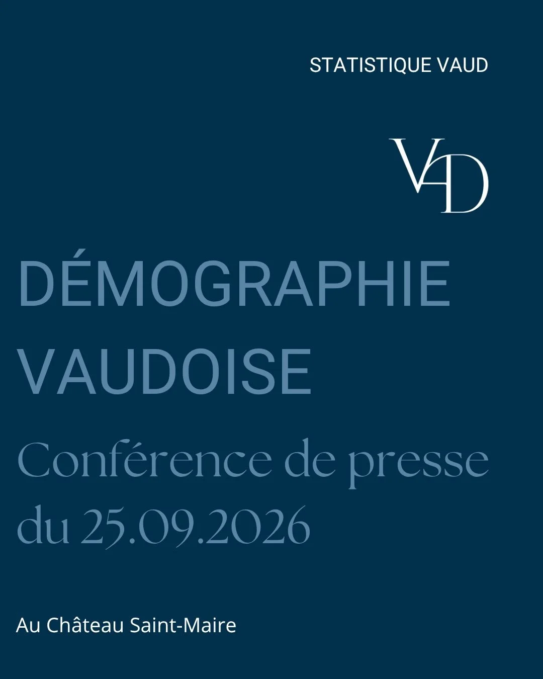 📊 Un immense merci &agrave; toutes et tous les collaborateurs de Statistique Vaud pour cet immense travail, qui nous permet de mieux comprendre le canton de demain.

Ces chiffres nous interpellent car nous constatons que notre population vieillit et