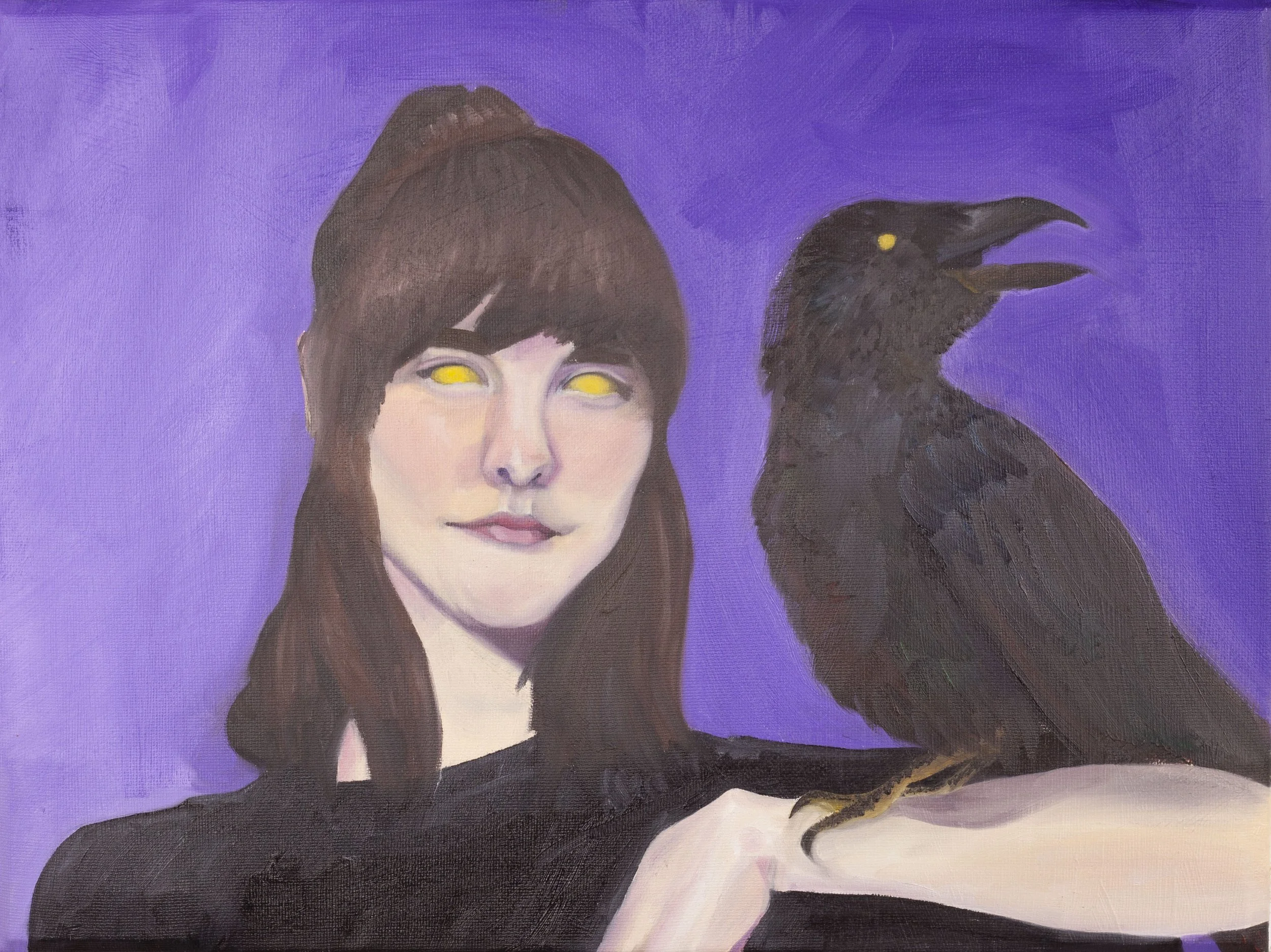 Linked Minds Self Portrait (Oil Paint on Canvas)
