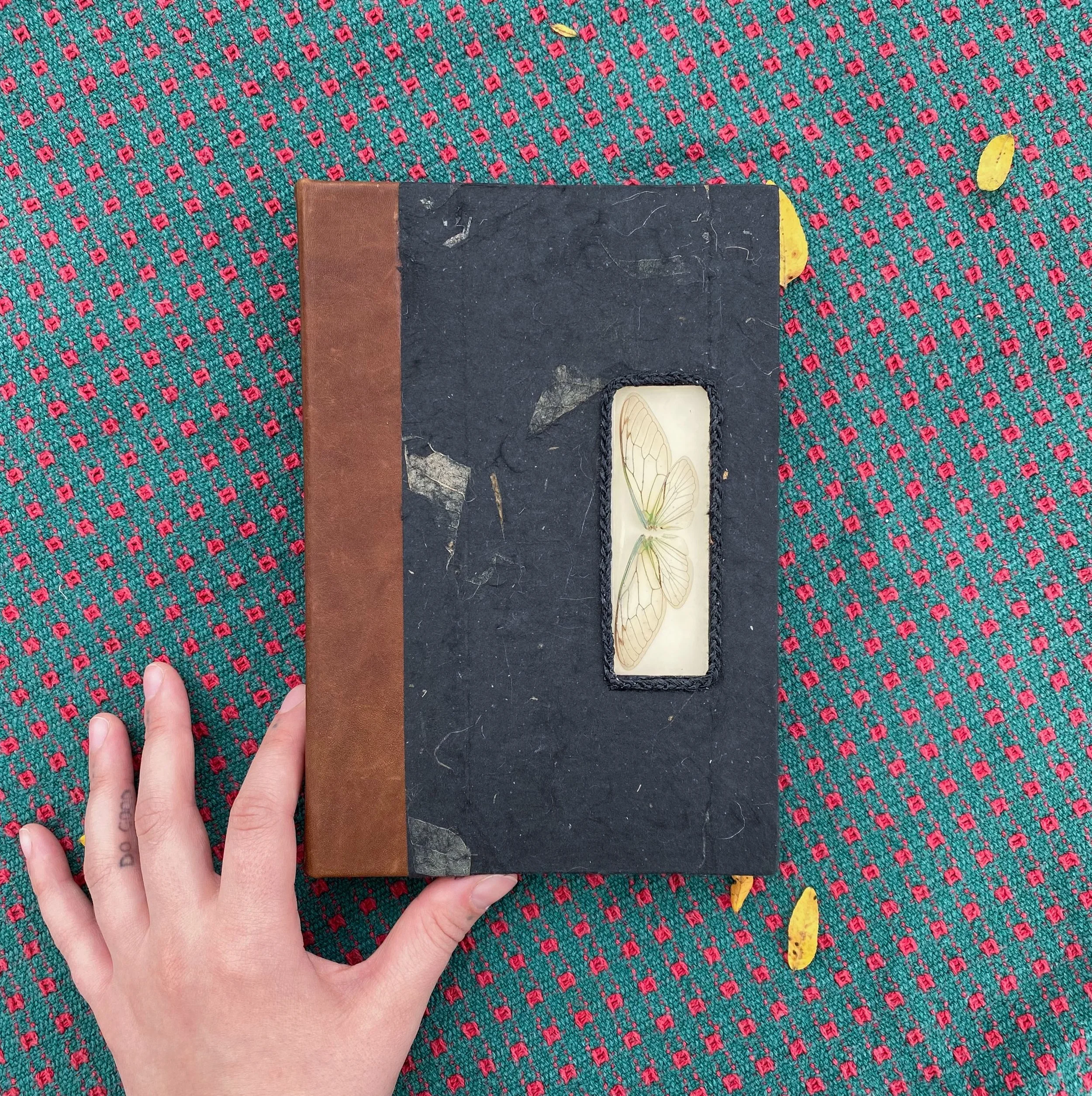 Hand Bound Cicada Window Journal