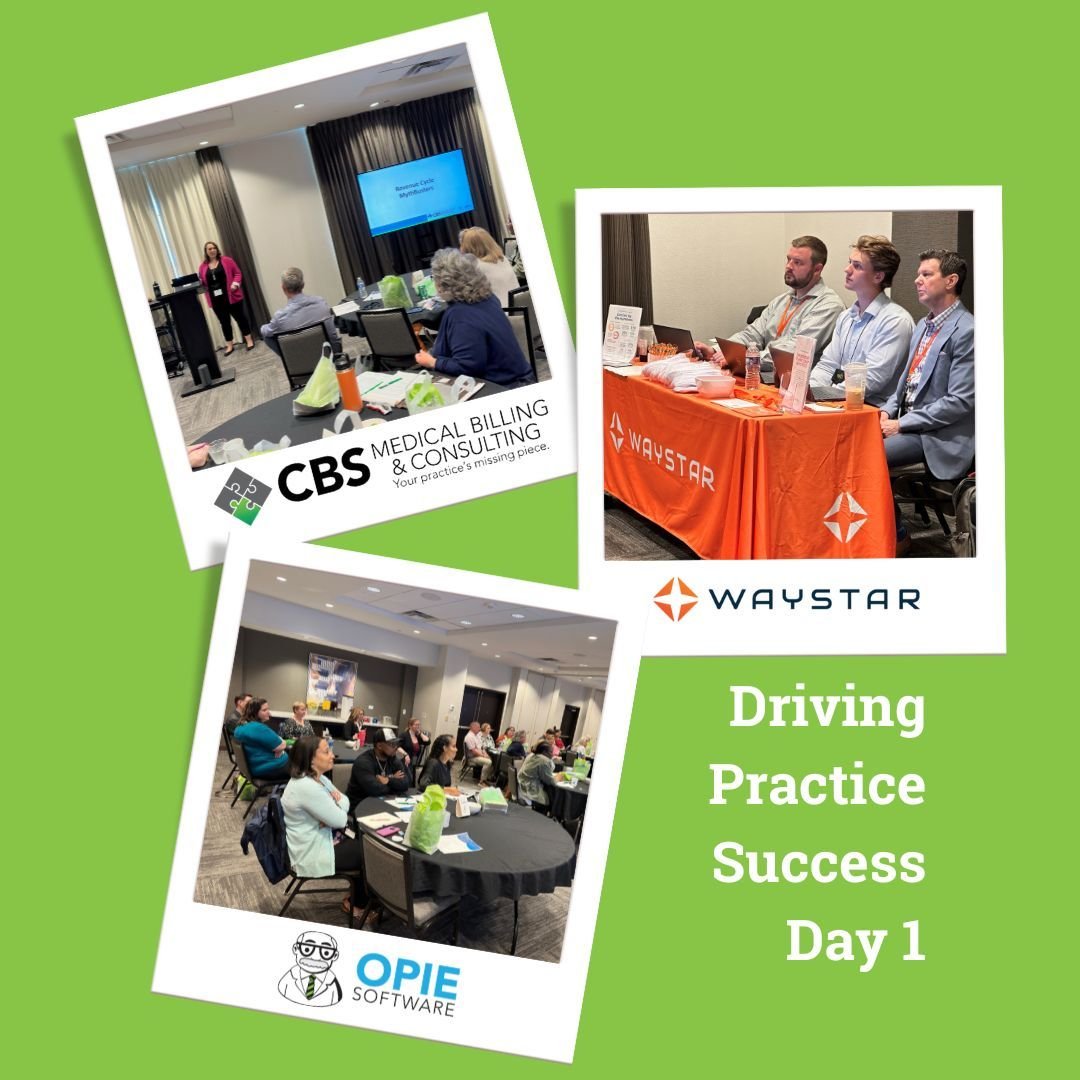 Today we kicked off Day 1 of our Driving Practice Success Event in Oklahoma! Today we did a deep dive into the challenges you face in your practice, debunked revenue cycle myths, and explored the significance of process in RCM management, performance