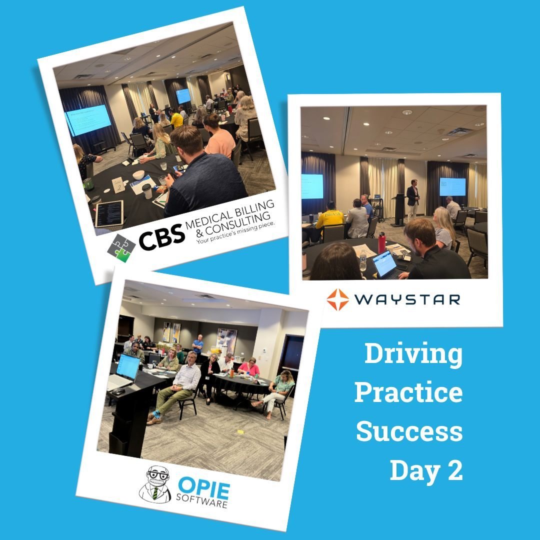 We just wrapped up Day 2 of our dynamic Driving Practice Success sessions! We dug into some essential topics - from smart reporting and making profit an ally, to OPIE Business Intelligence. We learned about patient responsibility best practices and e