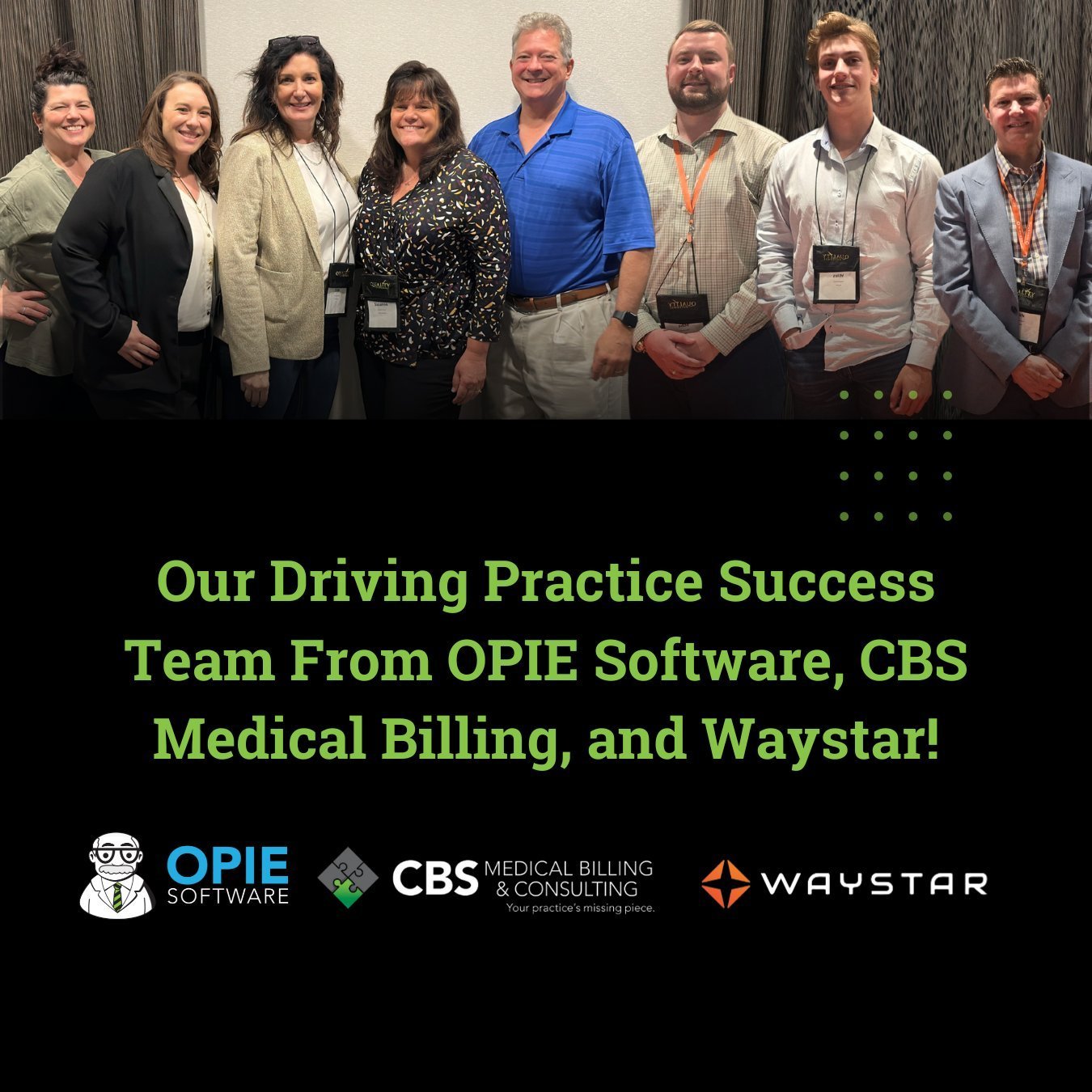 Driving Practice Success came to a close on Friday after 2 days jampacked with insights like evaluating success, understanding your A/R, optimizing your billing, and navigating trends in the industry.

A big shoutout to our team at #OpieSoftware as w