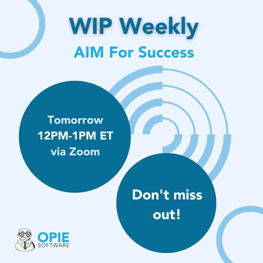 🌟 Master Your WIP, Elevate Your Practice! 💼
Join Paul and peers tomorrow, May 7, to streamline your WIP and boost practice efficiency! 🚀
Challenge yourself:
🎯 Is your WIP 100% accurate?
🎯 Are all completed patient RX's off the WIP?
🎯 Can you pr