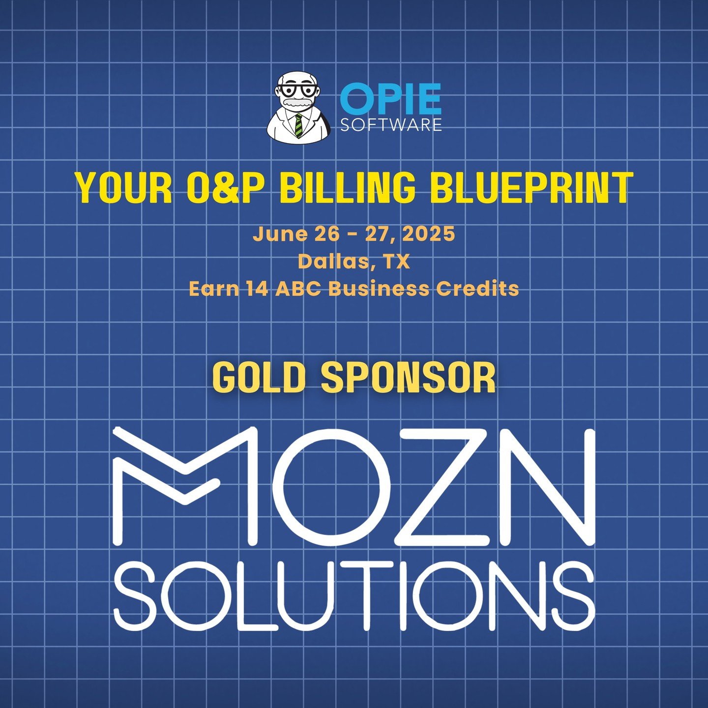We’re thrilled to highlight Mozn Solutions a valued sponsor for Your O&P Billing Blueprint in Dallas, TX (June 26-27, 2025)!
Be sure to connect with them during the event!
