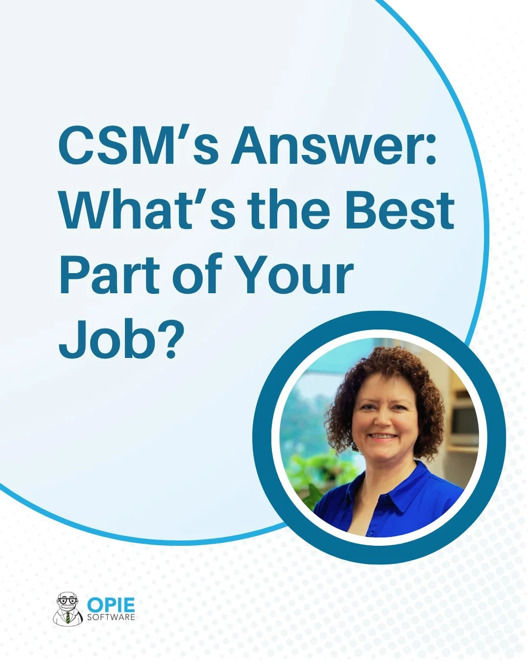 We asked our Customer Success Managers one simple question:
“What’s the best part of your job?”
Here’s what Erica had to say 👇
“The best part of my job is training clients on software, especially when there is that &
