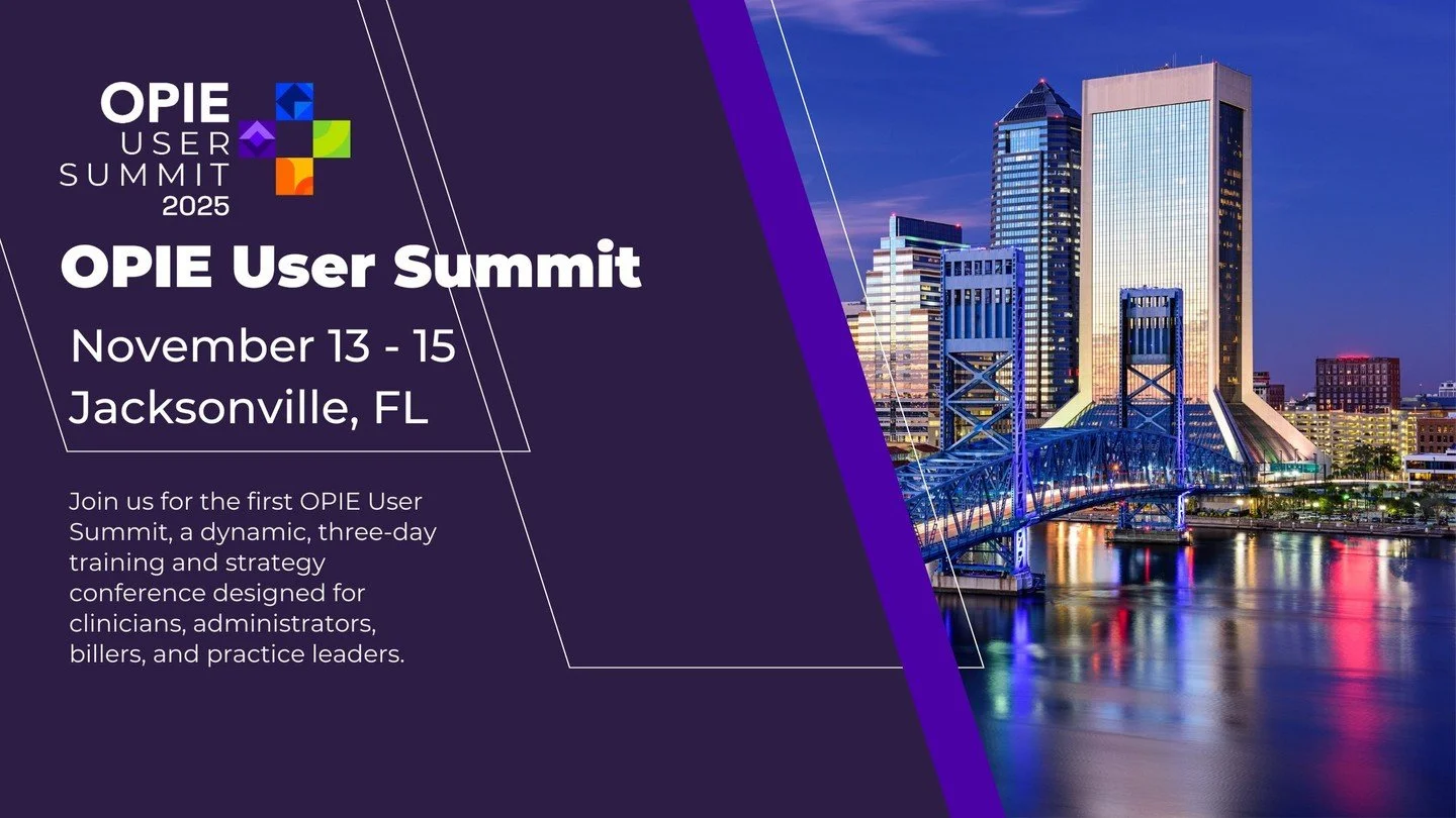 💡 Take your billing game to the next level during OPIE Summit!
You’ll get proven strategies, hands-on demonstrations, and insights from experts.
Don’t just keep up, get ahead.
✅ Register today on our website.