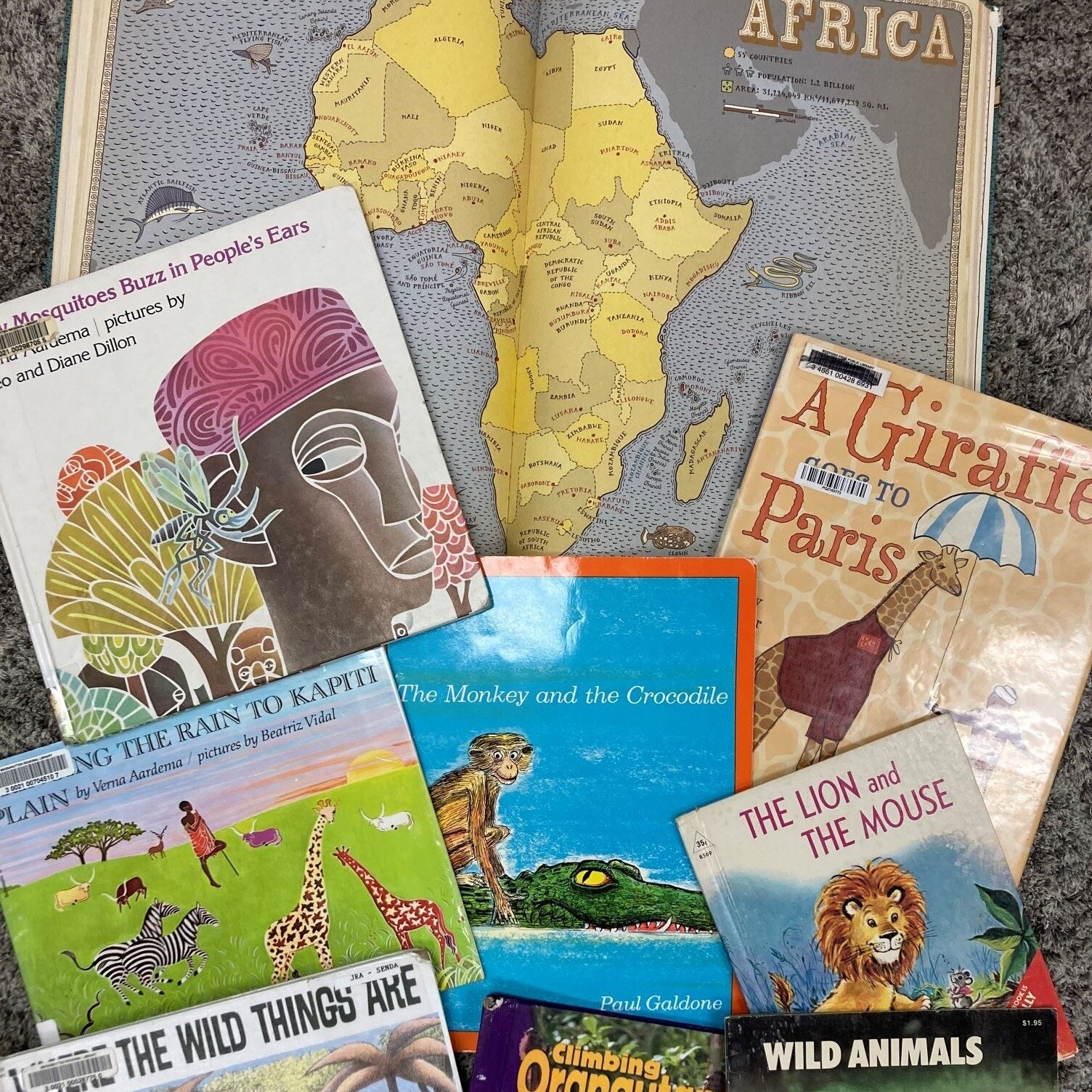 Some highlights from week 22&mdash;exploring Africa. We even tried some new kinds of food. Special thanks to @framefactoryharrisonburg  for showing us what you do and making mats for our Claude Monet reproduction paintings.