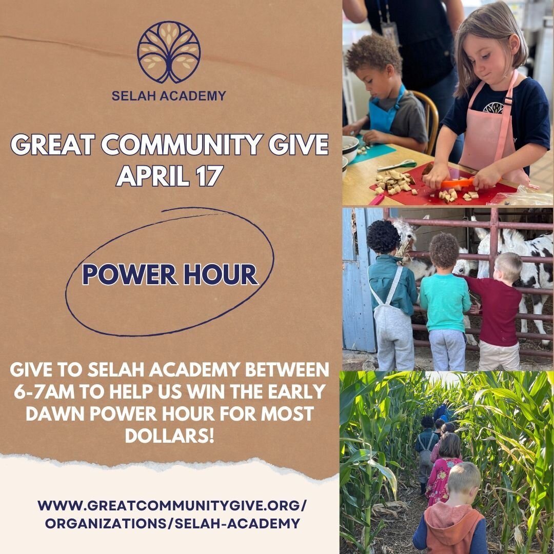 Mark your calendars for Selah Academy's power hour!