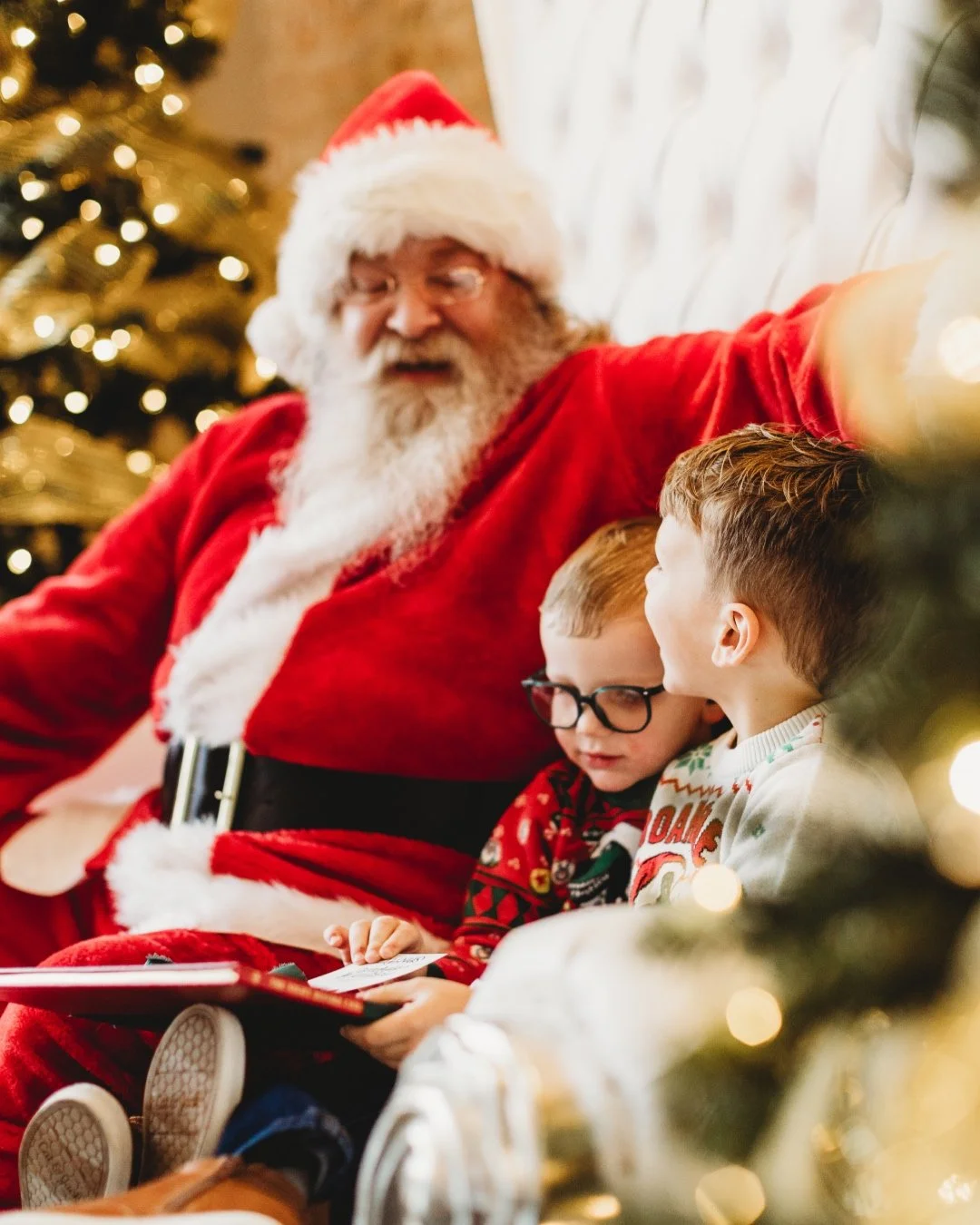 his eyes, how they twinkled! his dimples, how merry! his cheeks were like roses, his nose like a cherry. his droll little mouth was drawn up like a bow and the beard on his chin was as white as the snow. ✨❄️🎅🏻