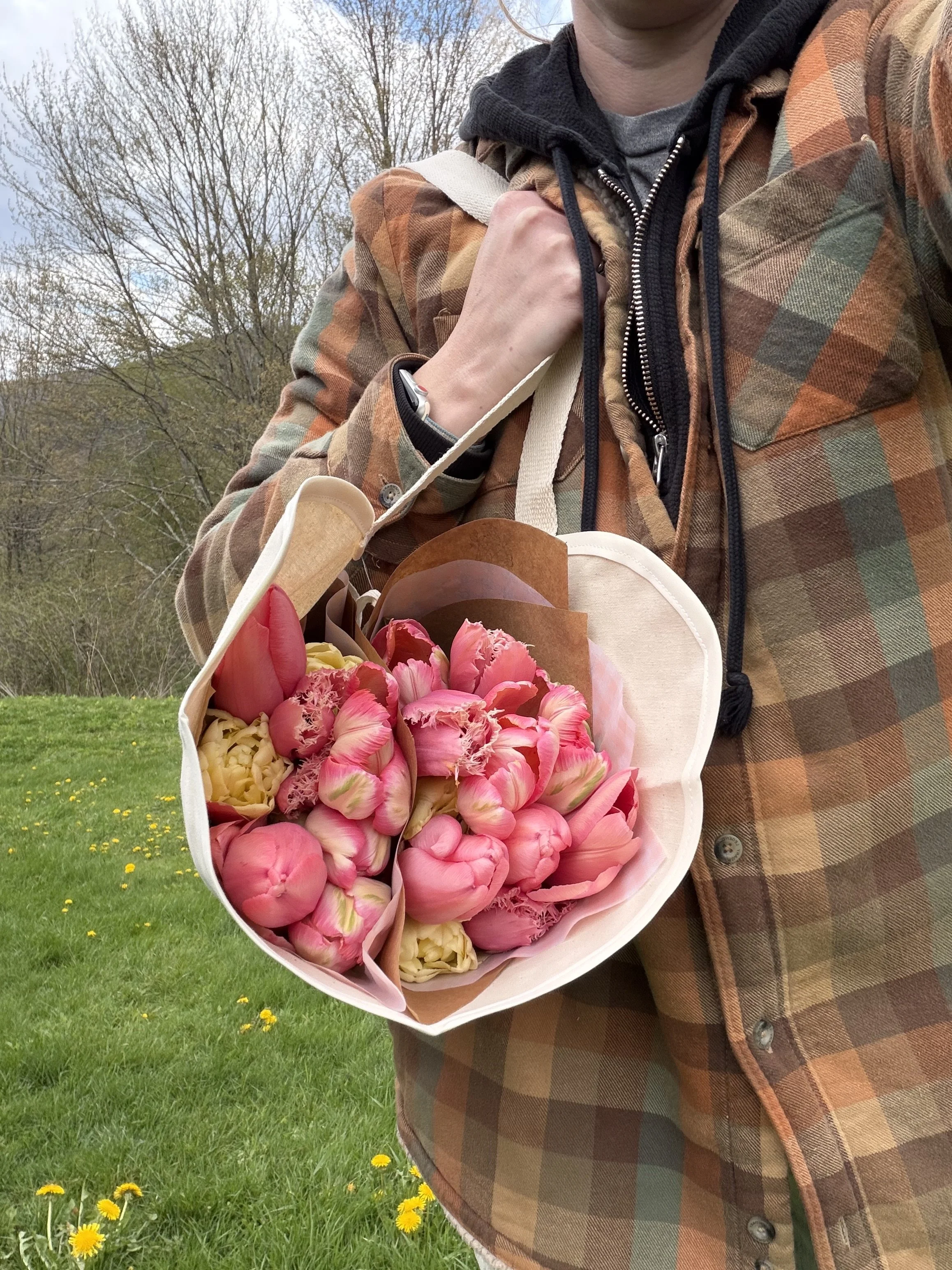 Canvas Bouquet Bag