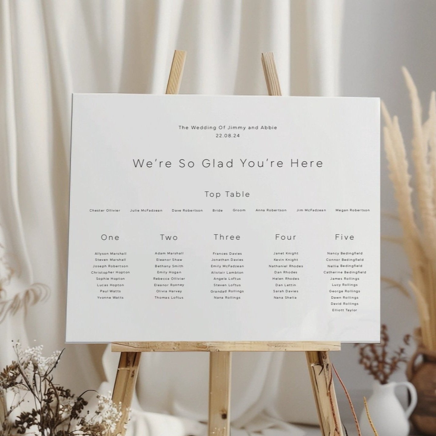 Swan Seating Plan
