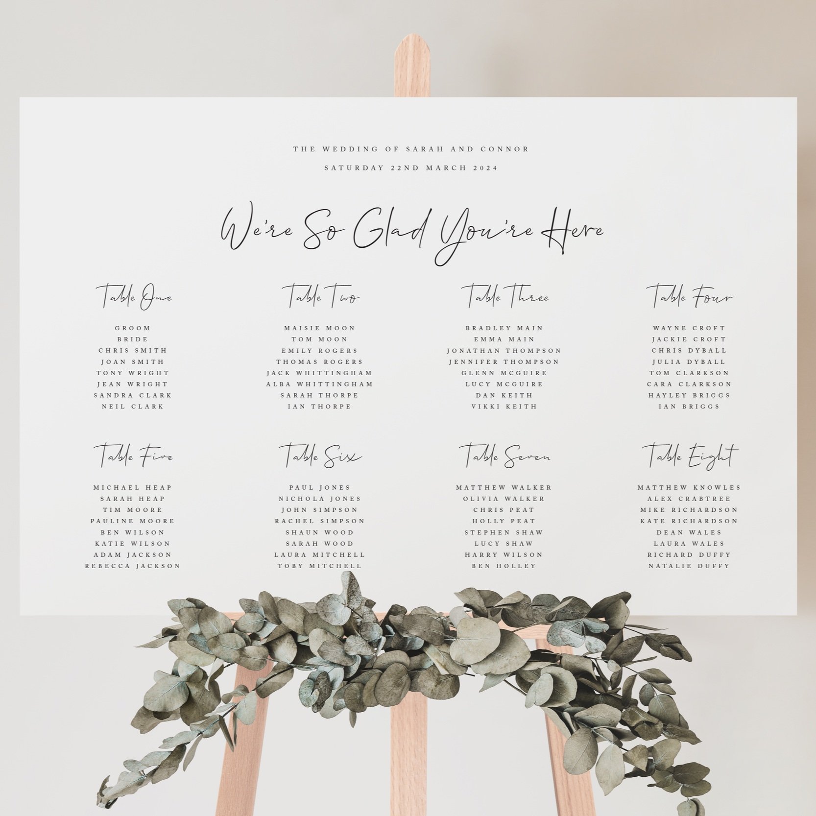 Cotton Seating Plan