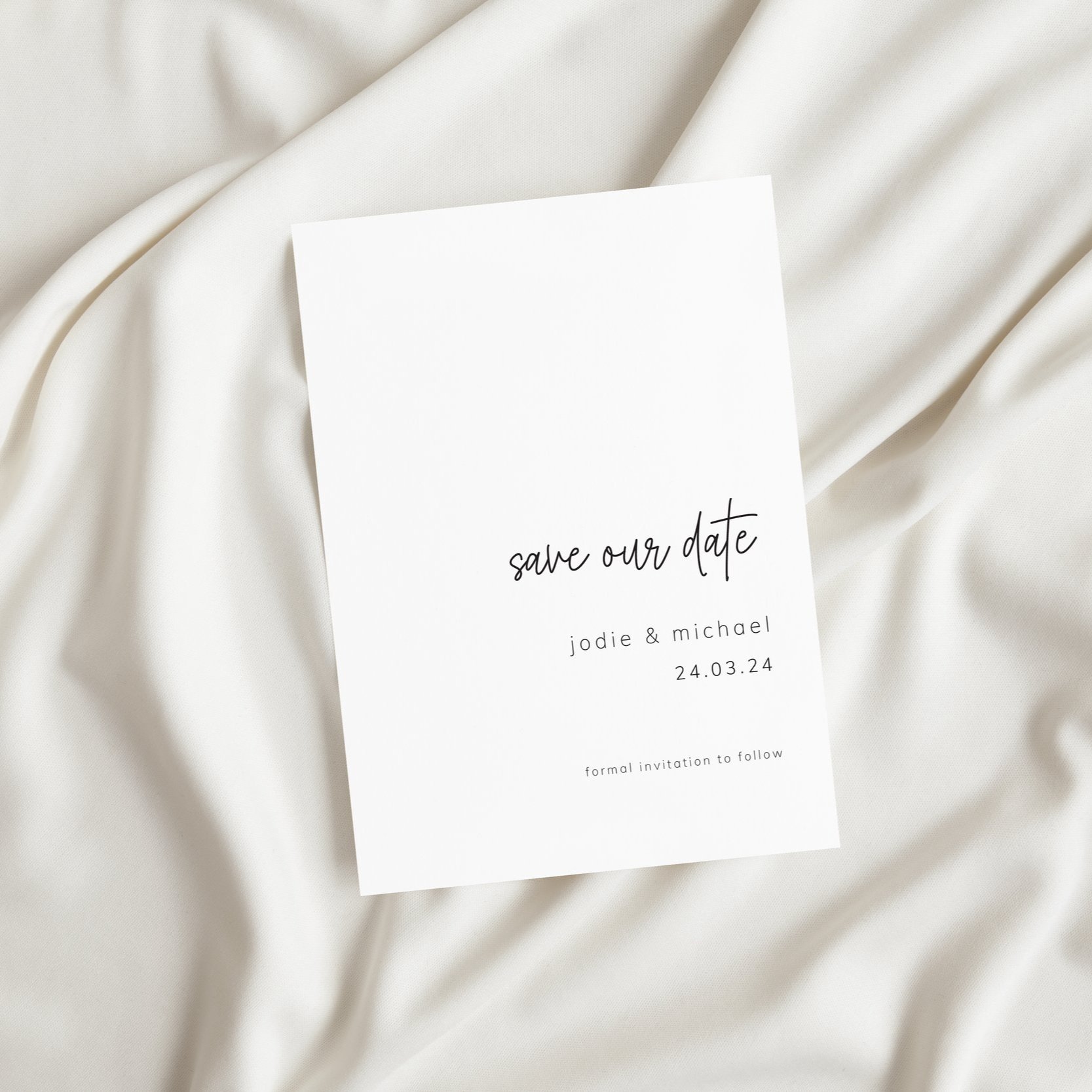 Porcelain Save the Date
