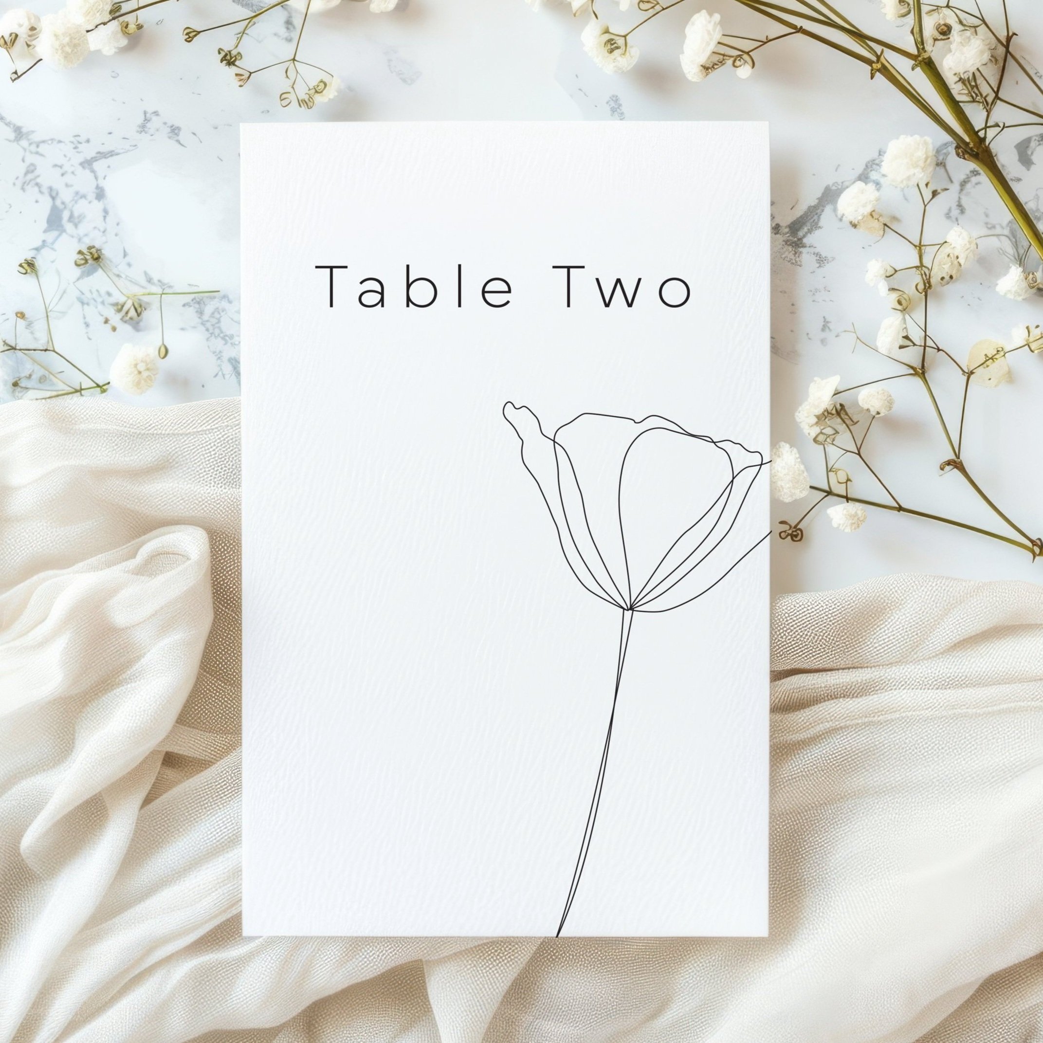Swan Table Number