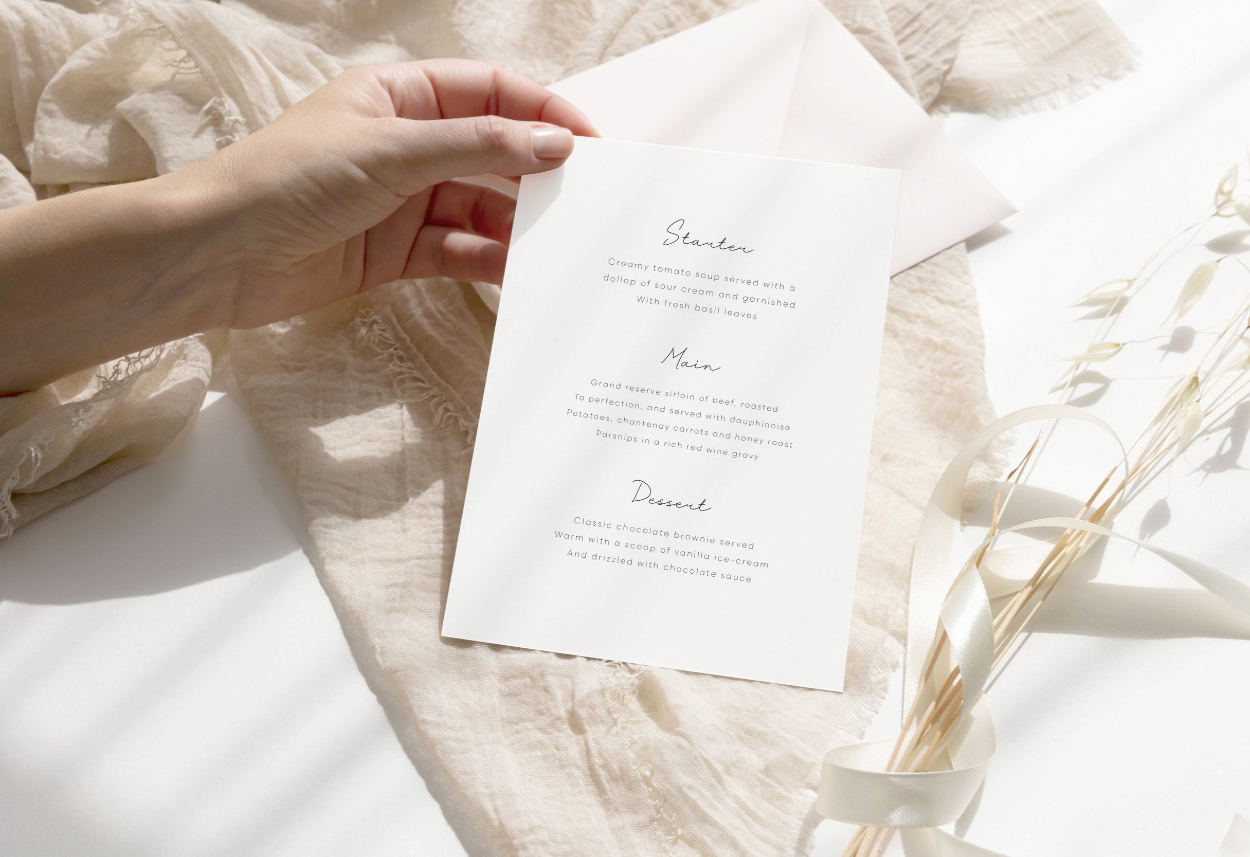 Linen Menu