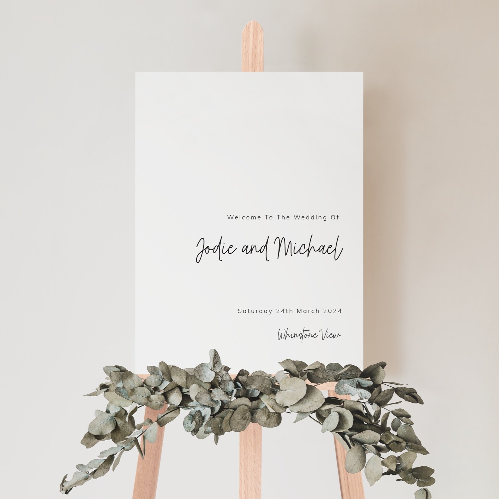 Porcelain Welcome Sign