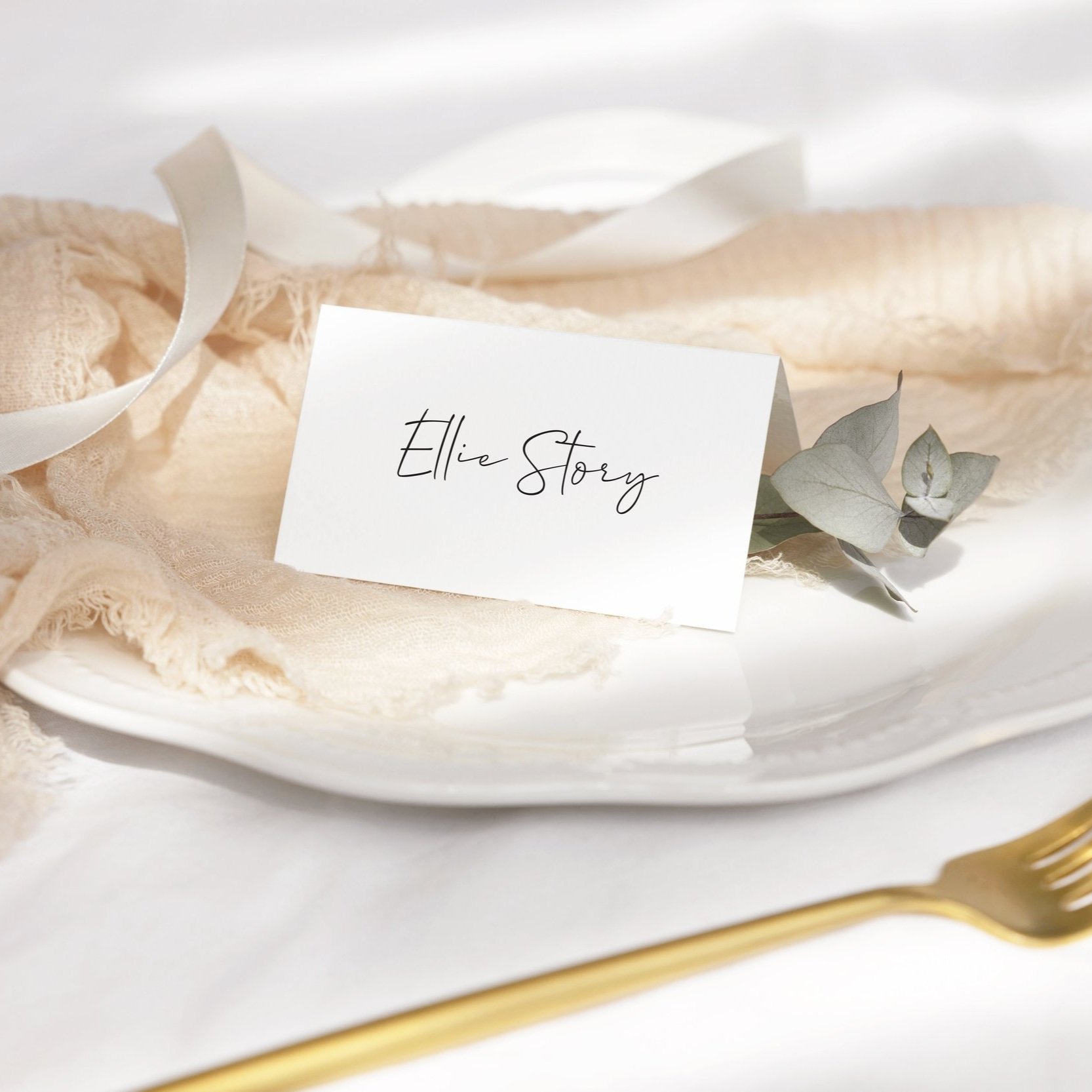 Cotton Place Card