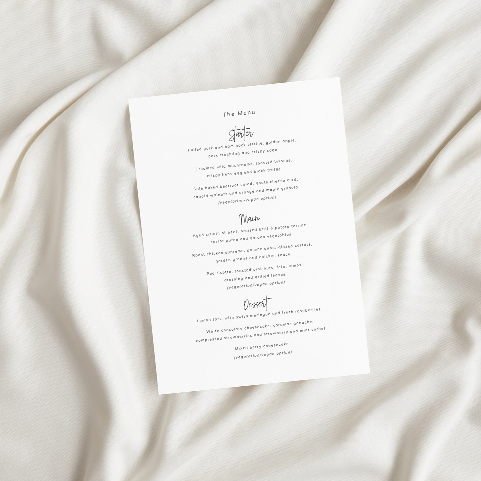 Pearl Menu