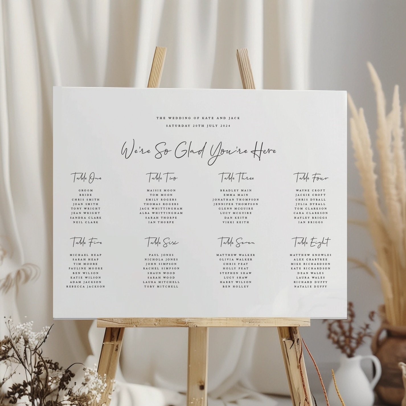 Opal Seating Plan