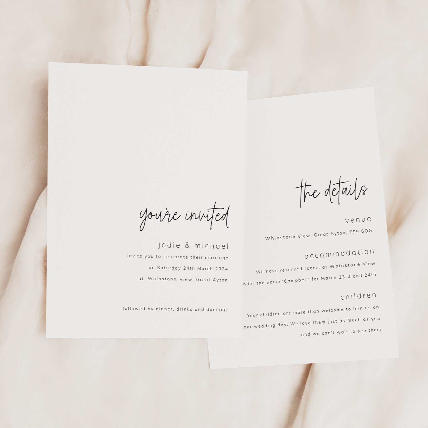 Porcelain Invitation