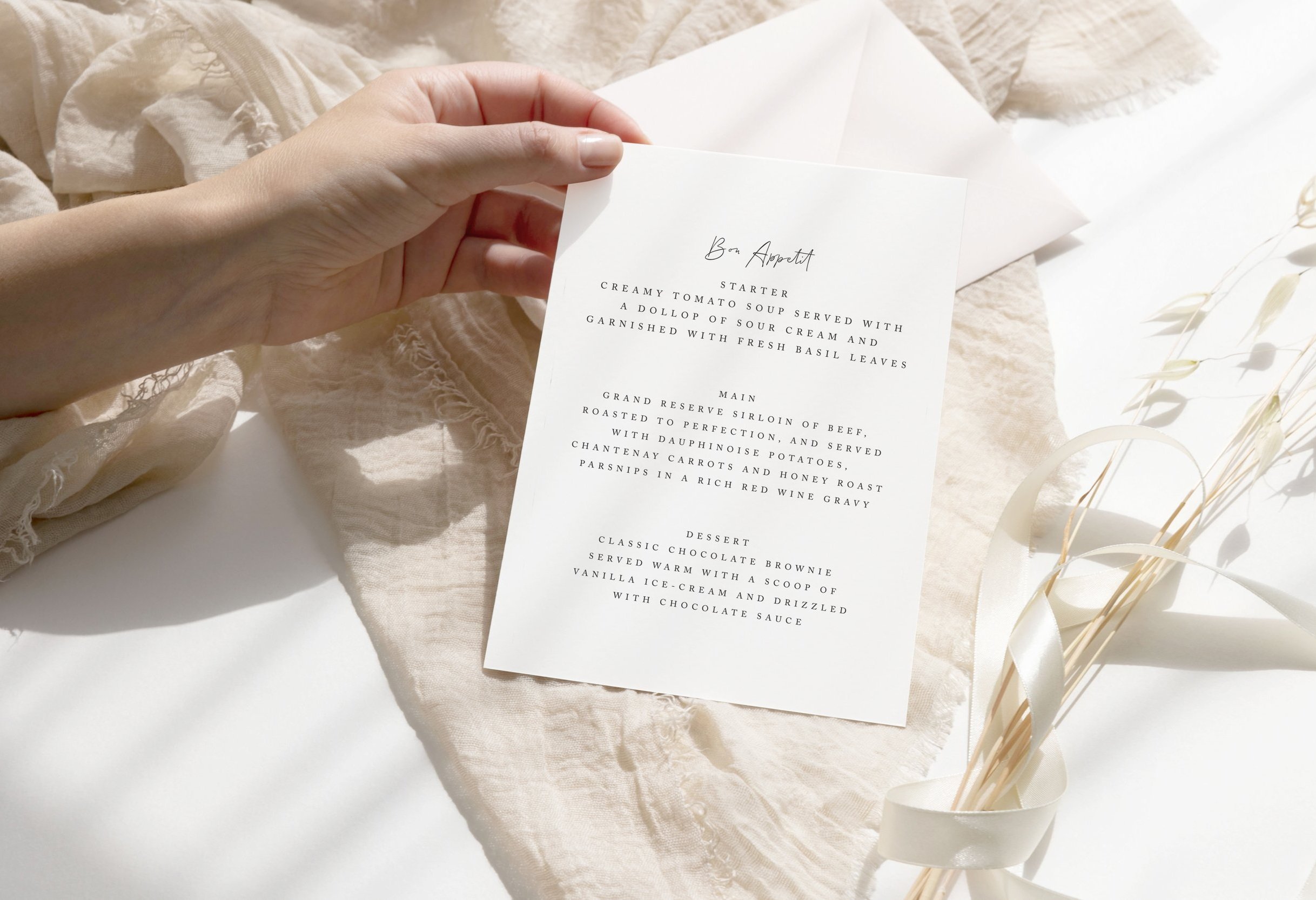 Alba Menu