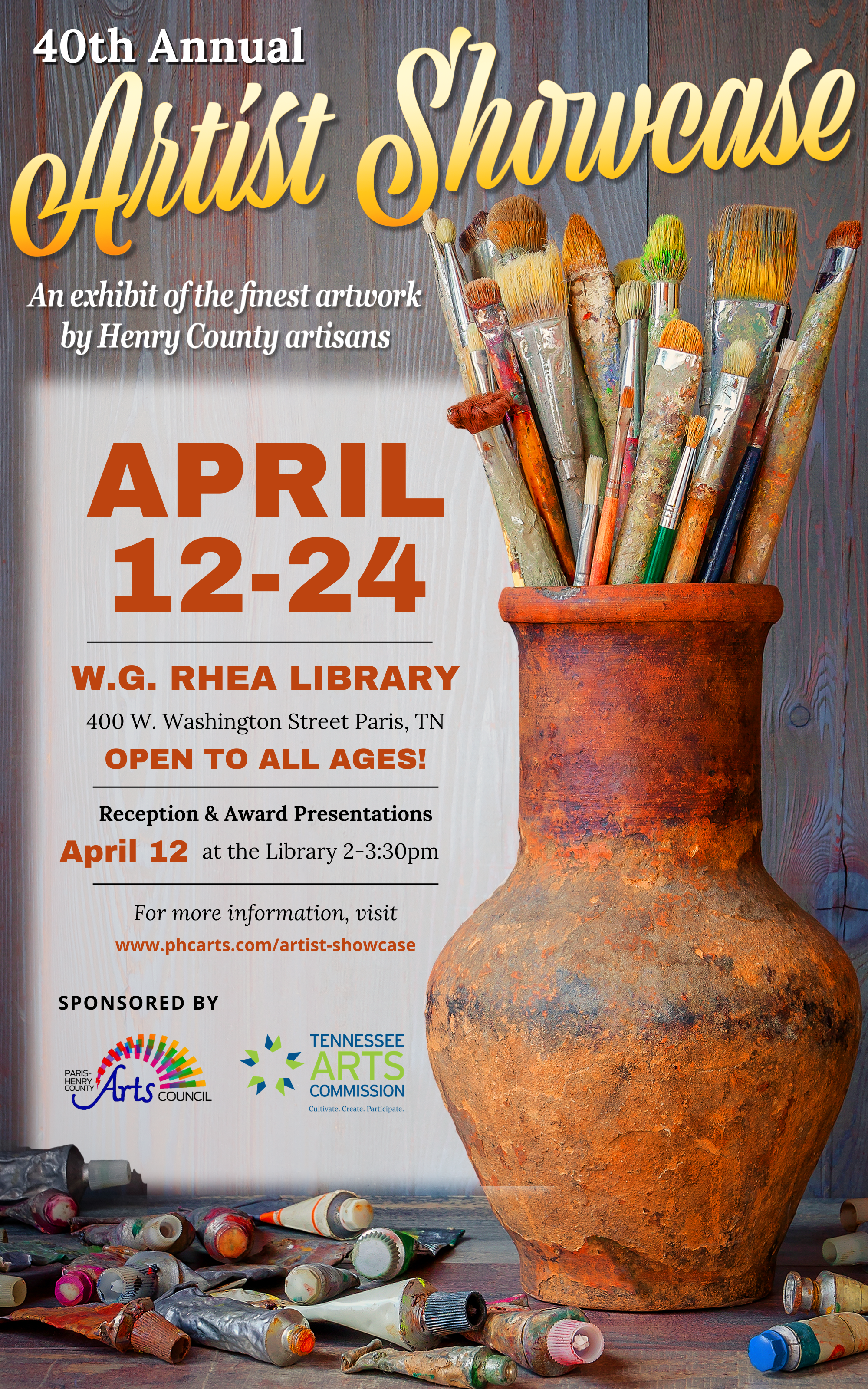 Announcing the 40th Annual Artist Showcase