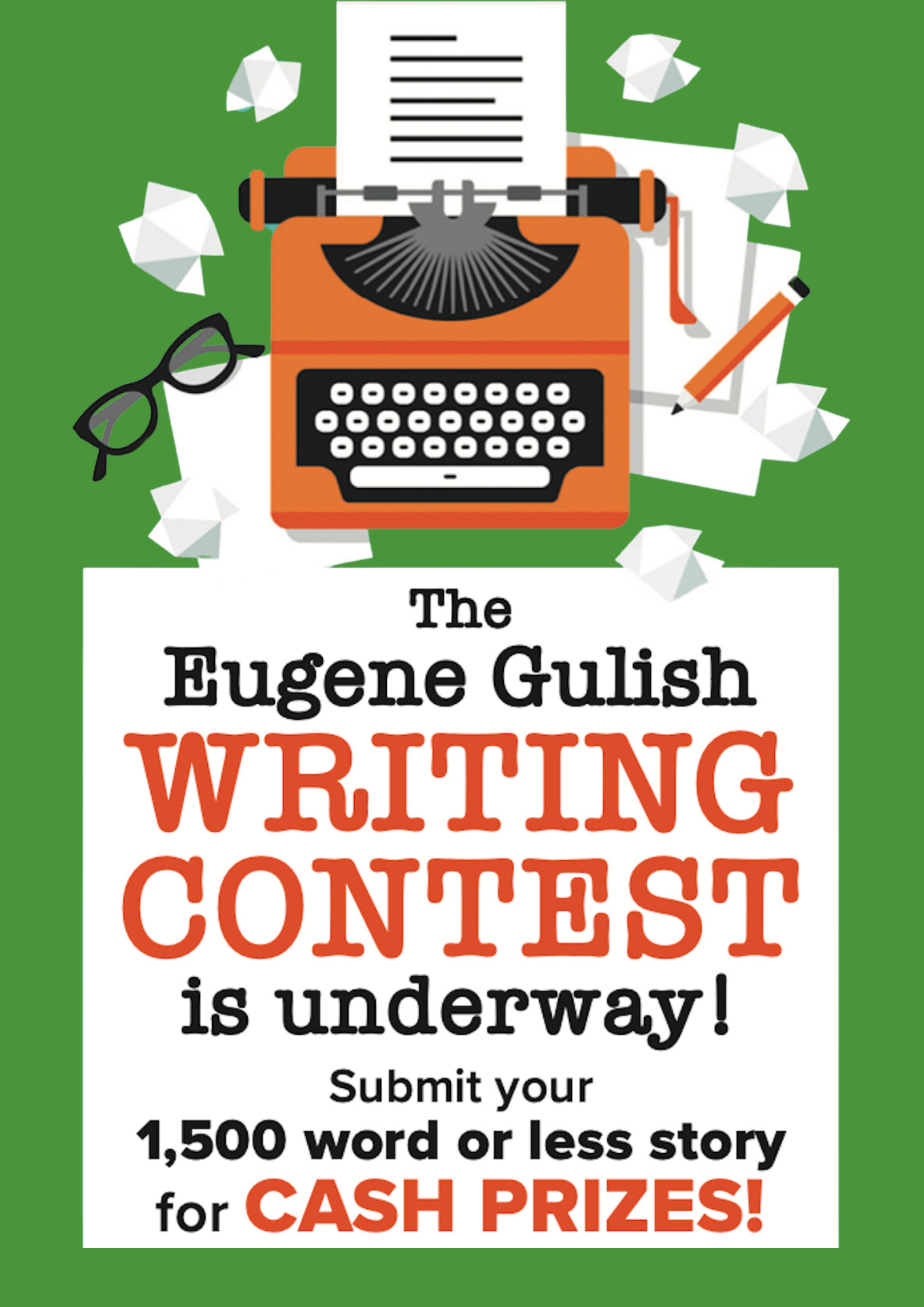 Now Open: 2026 Eugene Gulish Writing Competition