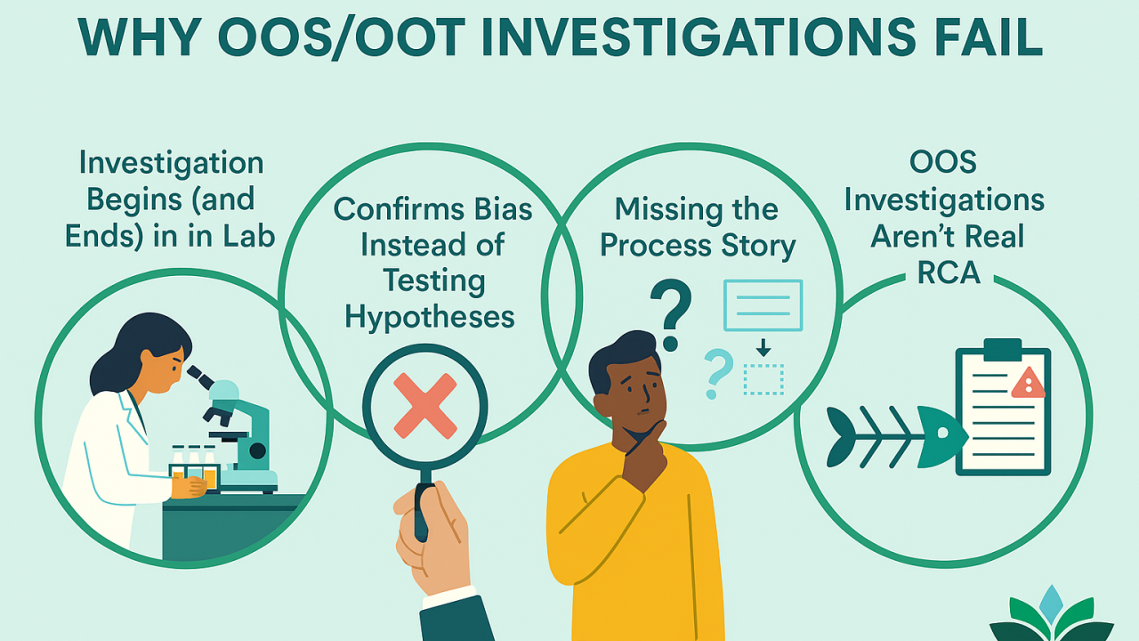 Why OOS/OOT investigations fail