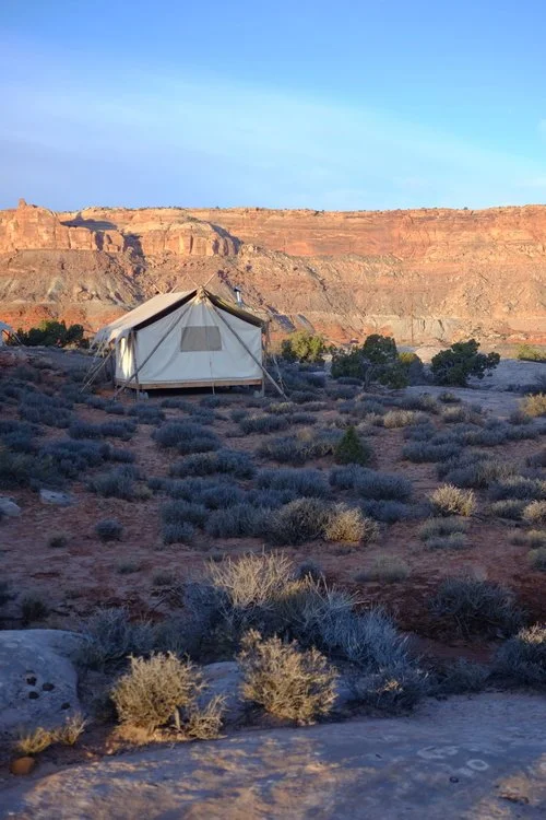 View from the tents at Under Canvas Moab