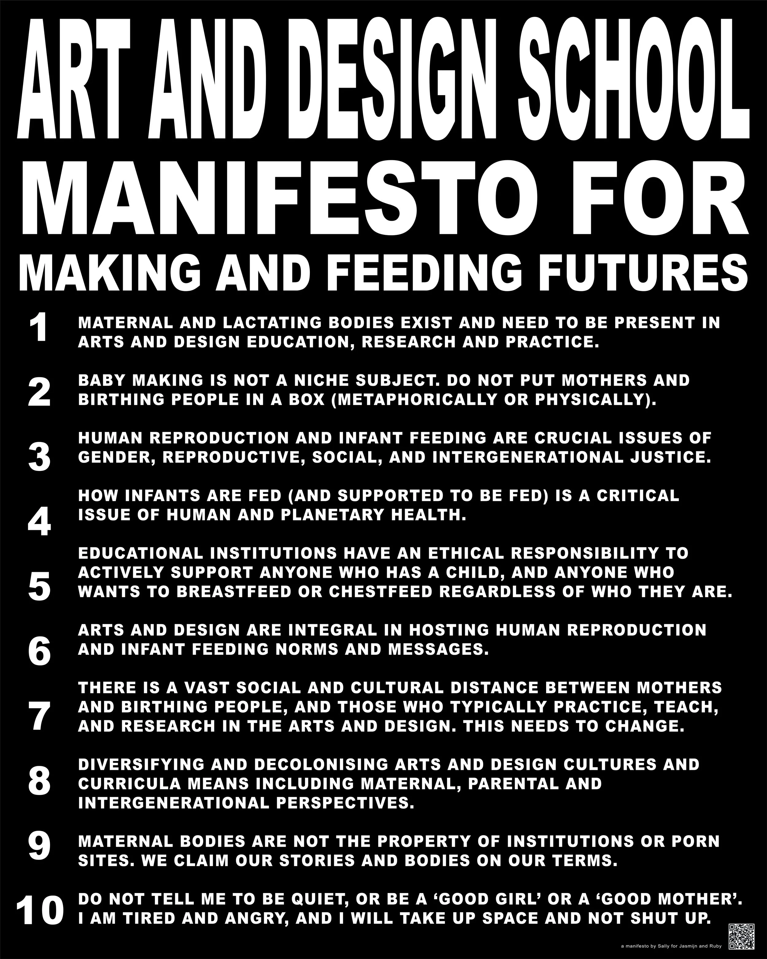 Art and Design Manifesto for Making and Feeding Futures — Sally Sutherland
