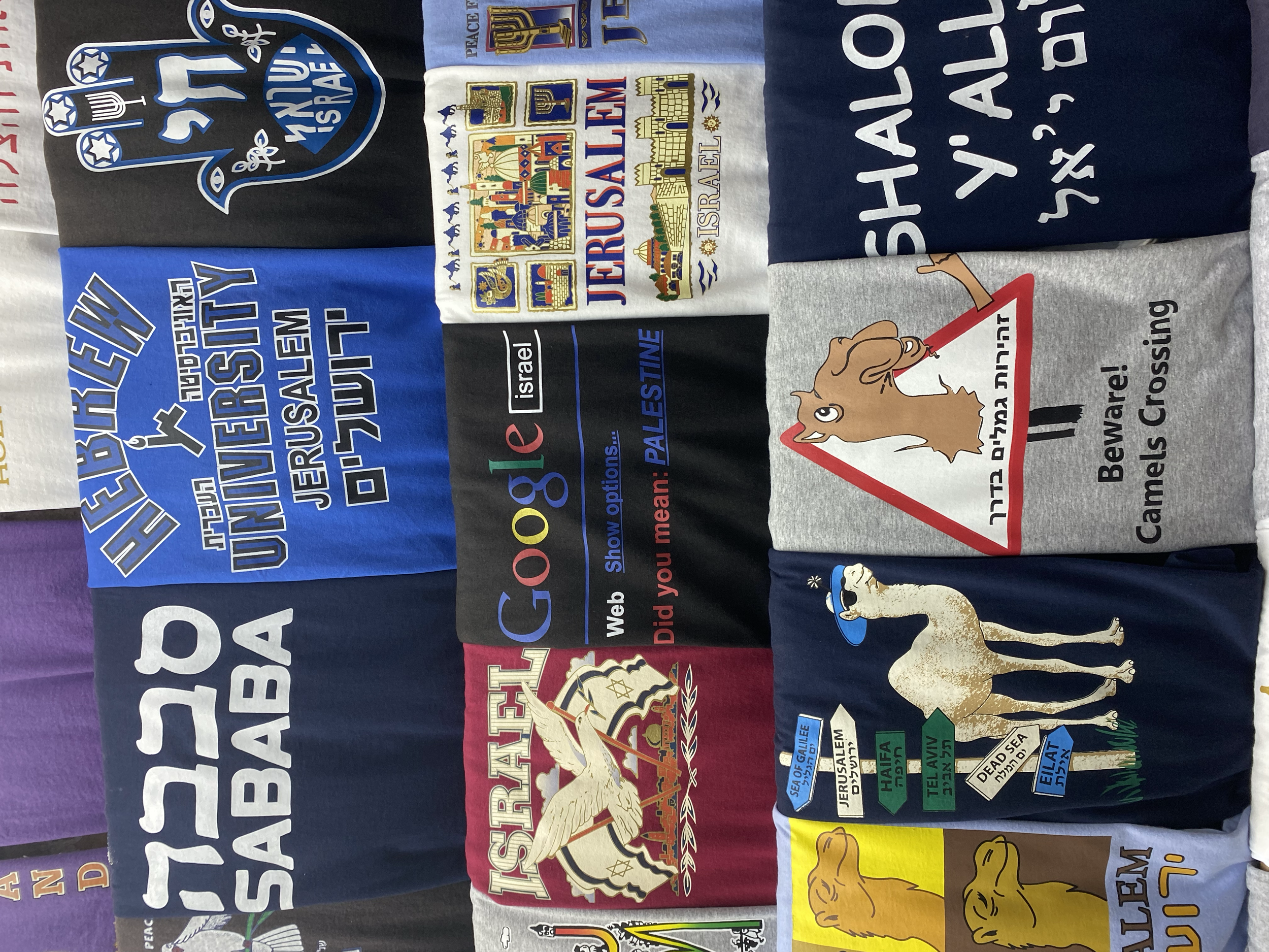 Shirts Sold in Jerusalem 2022