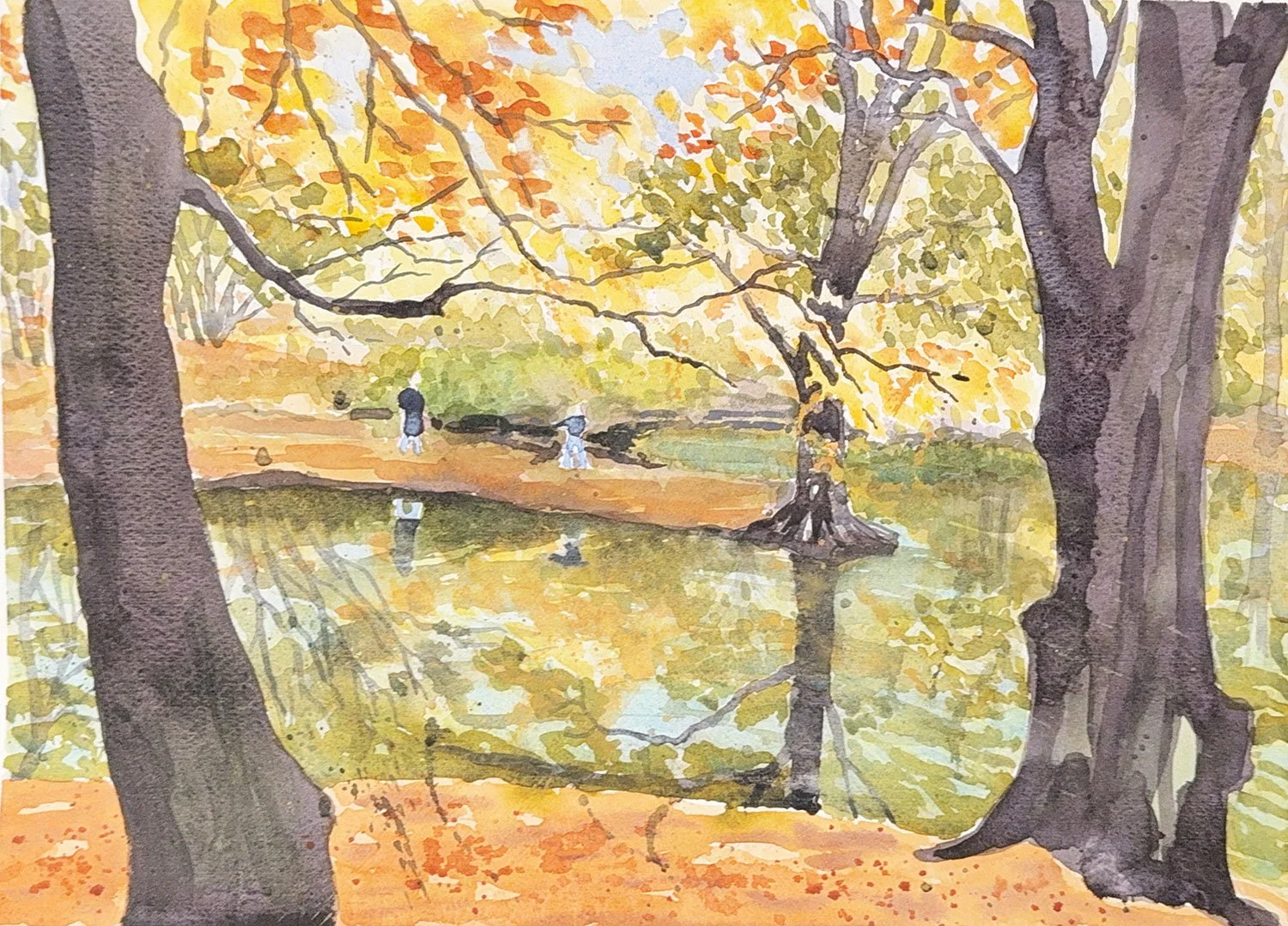 Reflections at Hampstead Heath