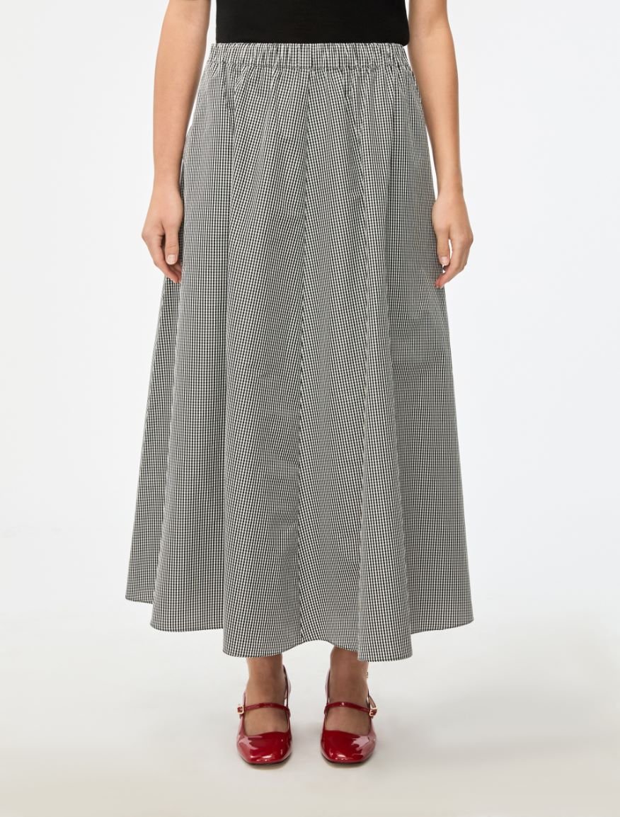 IBlues Gingham Flared Skirt Zaino