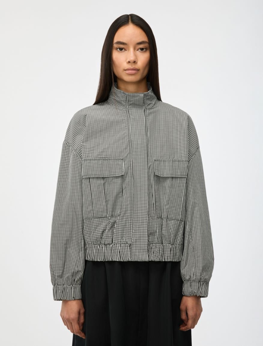 IBlues Gingham Bomber Jacket Duomo