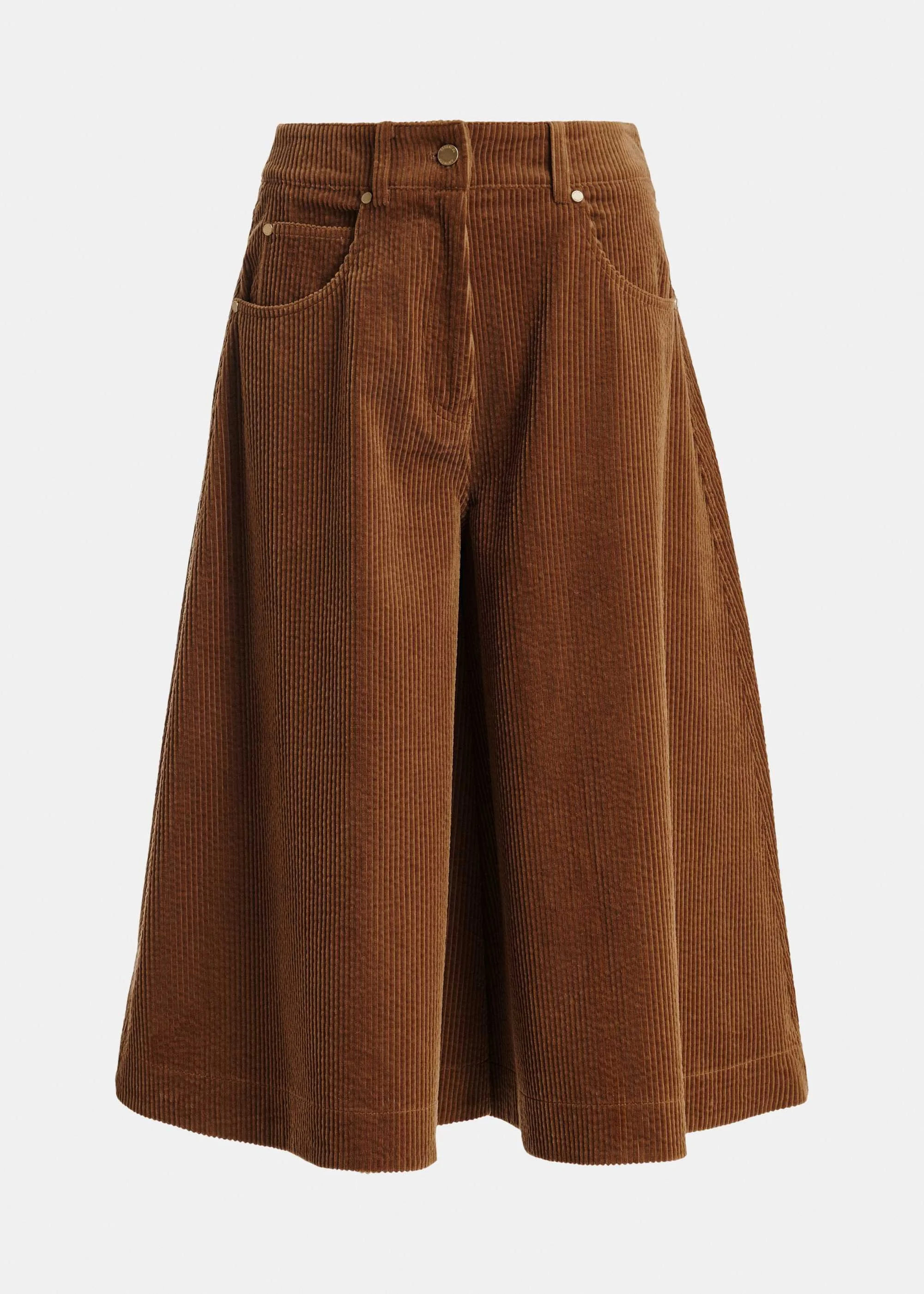 Essentiel Antwerp Brown Cord Culottes