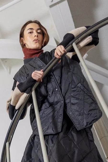Project Aj117 Black Padded Gilet Nizza