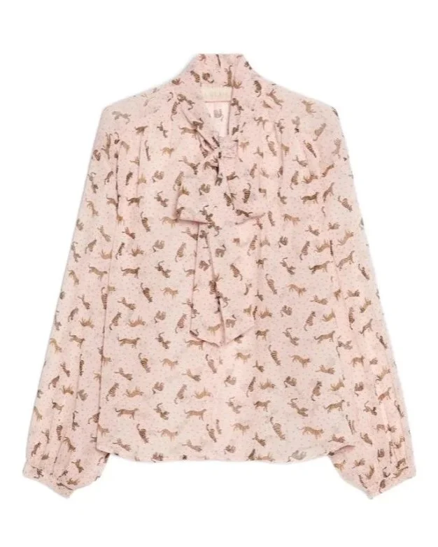iBlues Tiger Bow Blouse Secolo