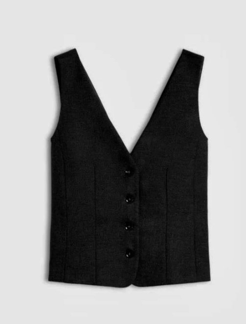iBlues Black Waistcoat Ronco