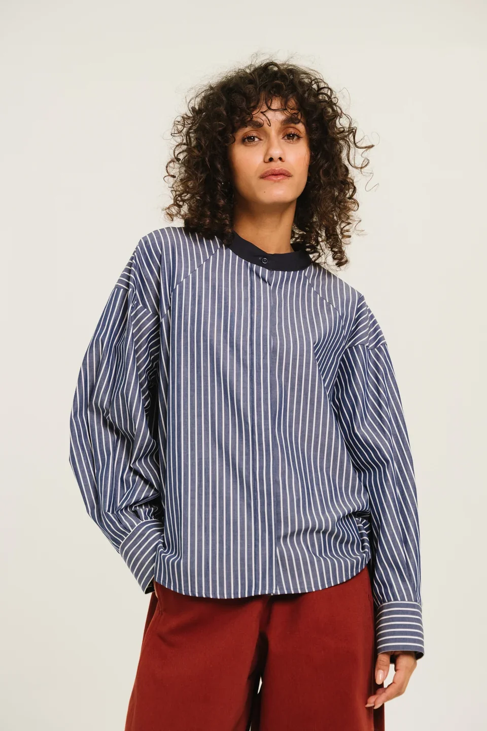 Sacrécoeur Blue Stripe Shirt Alix